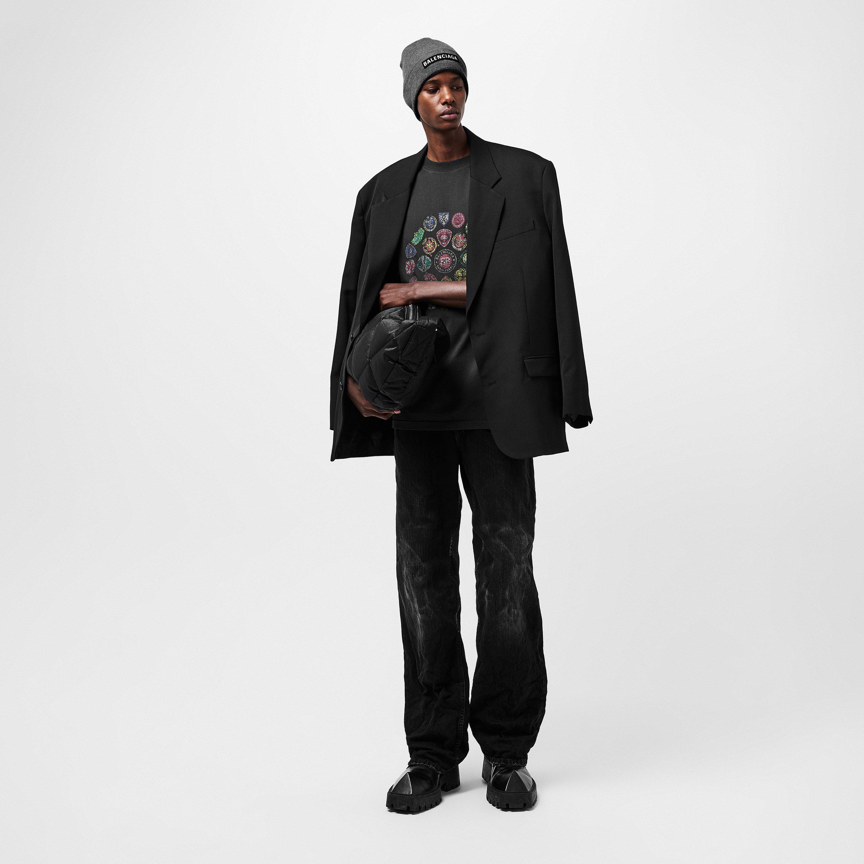 Grey - Balenciaga - Men's Bal Patch Beanie - 5