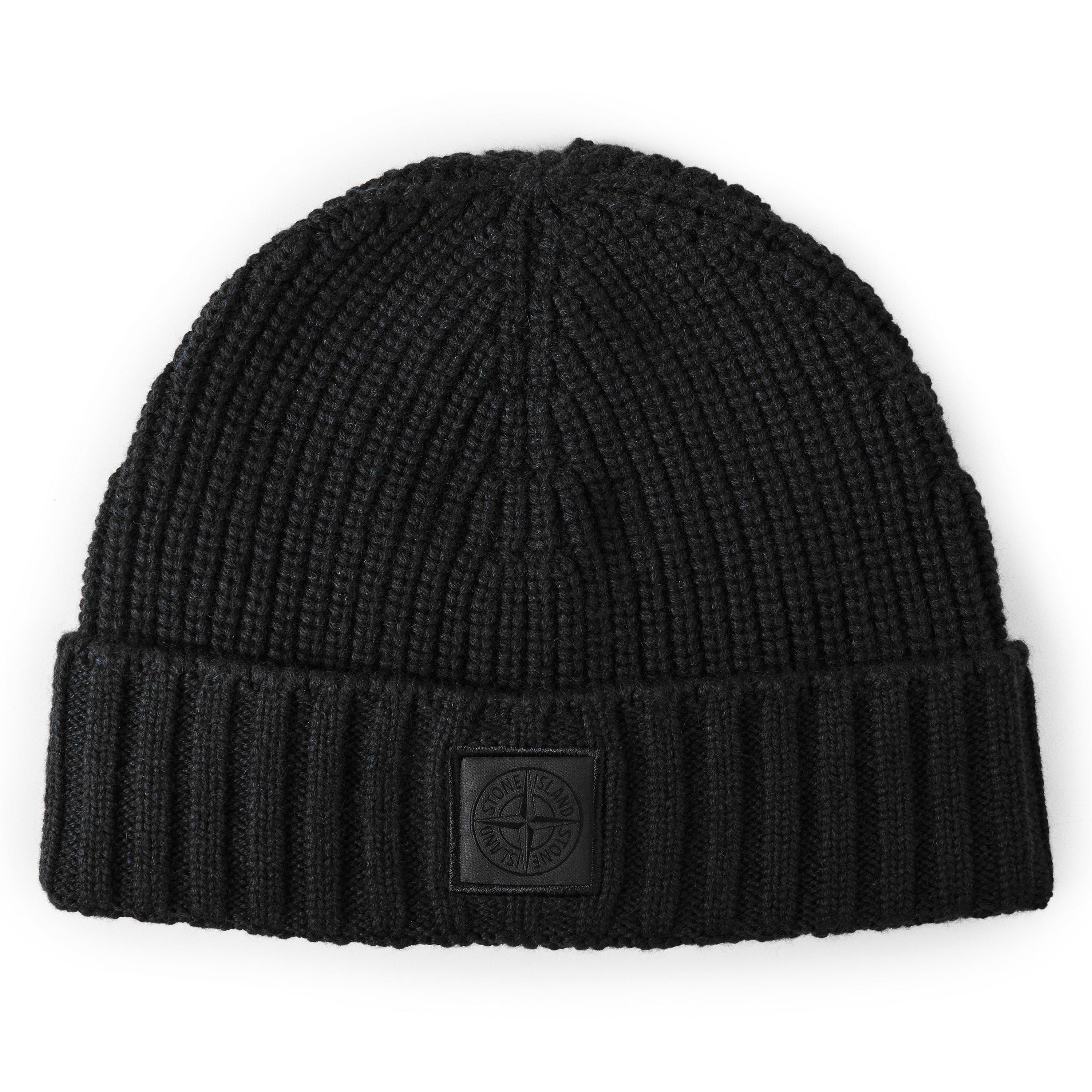 Black V0029 - Stone Island - Stone GH Beanie Sn64 - 1