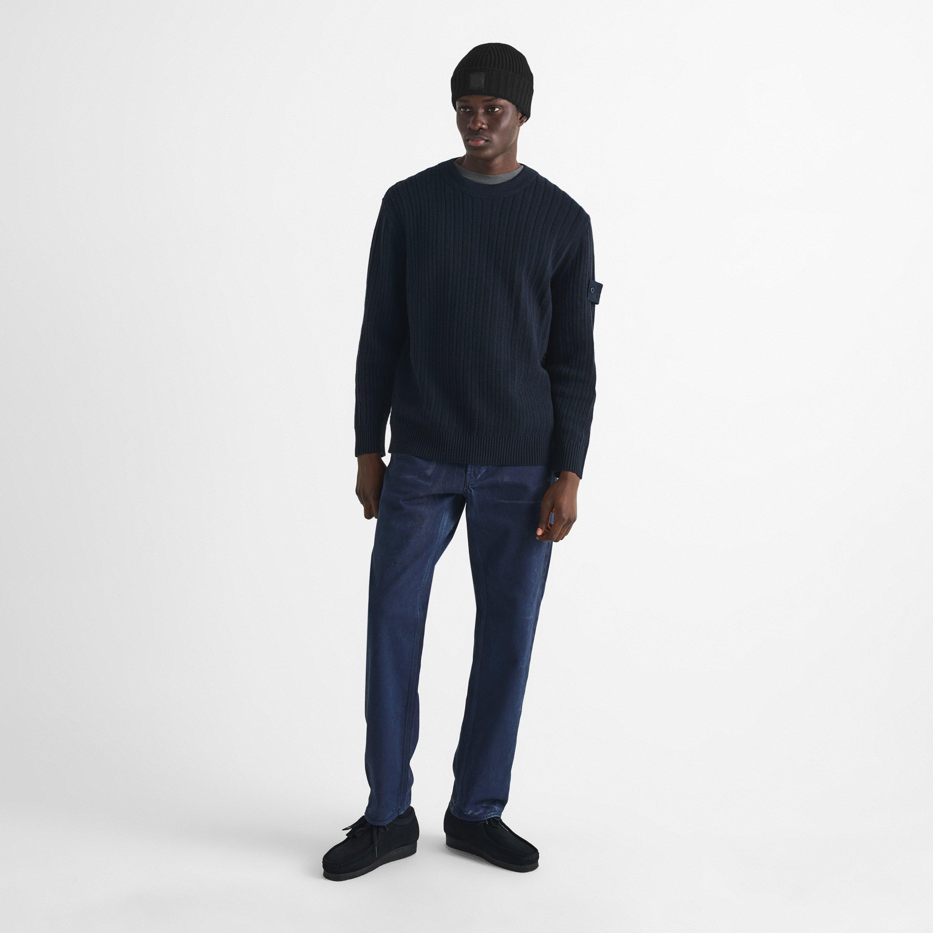 Black V0029 - Stone Island - Men's Ghost Wool Beanie - 4