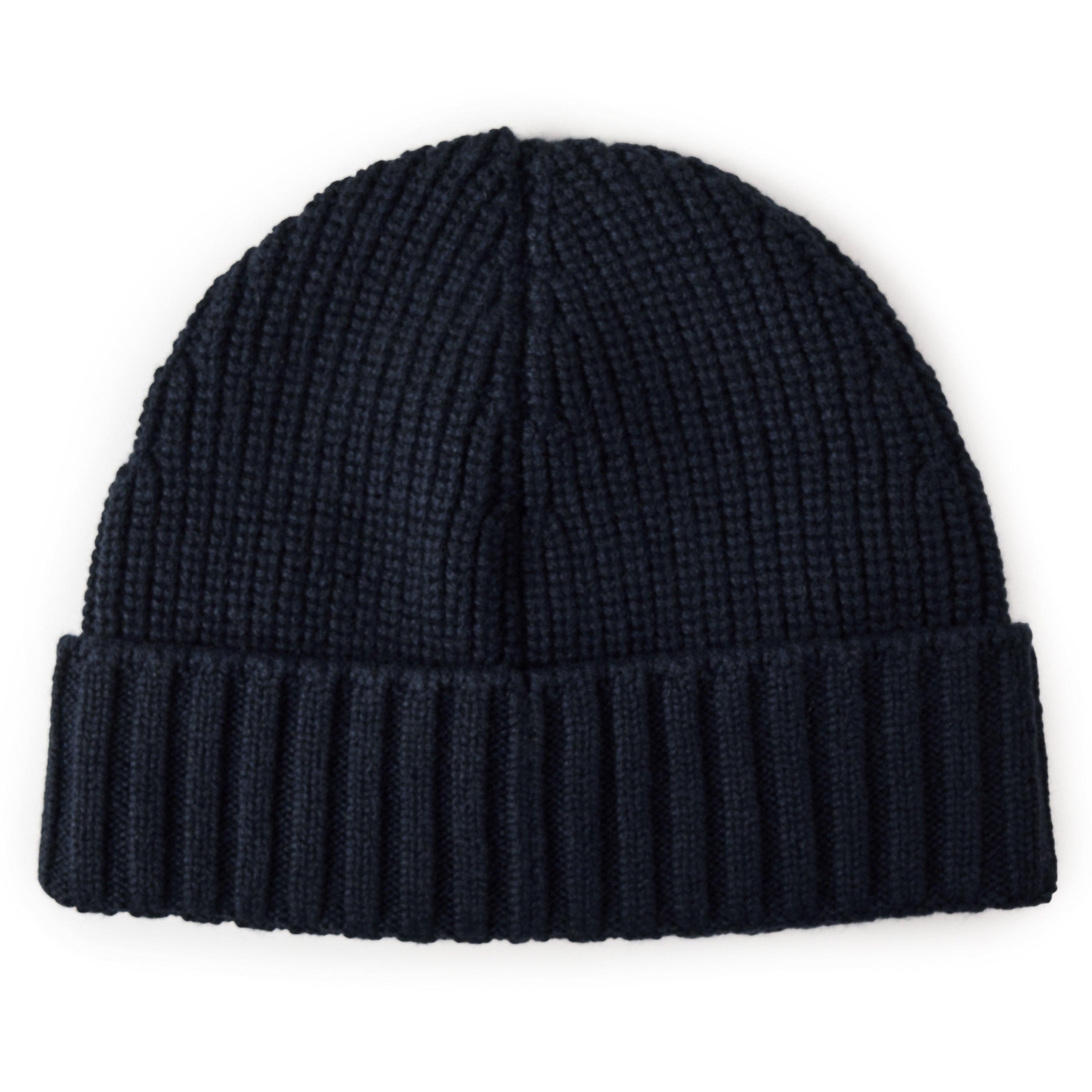 Navy V0020 - Stone Island - Men's Ghost Wool Beanie - 2