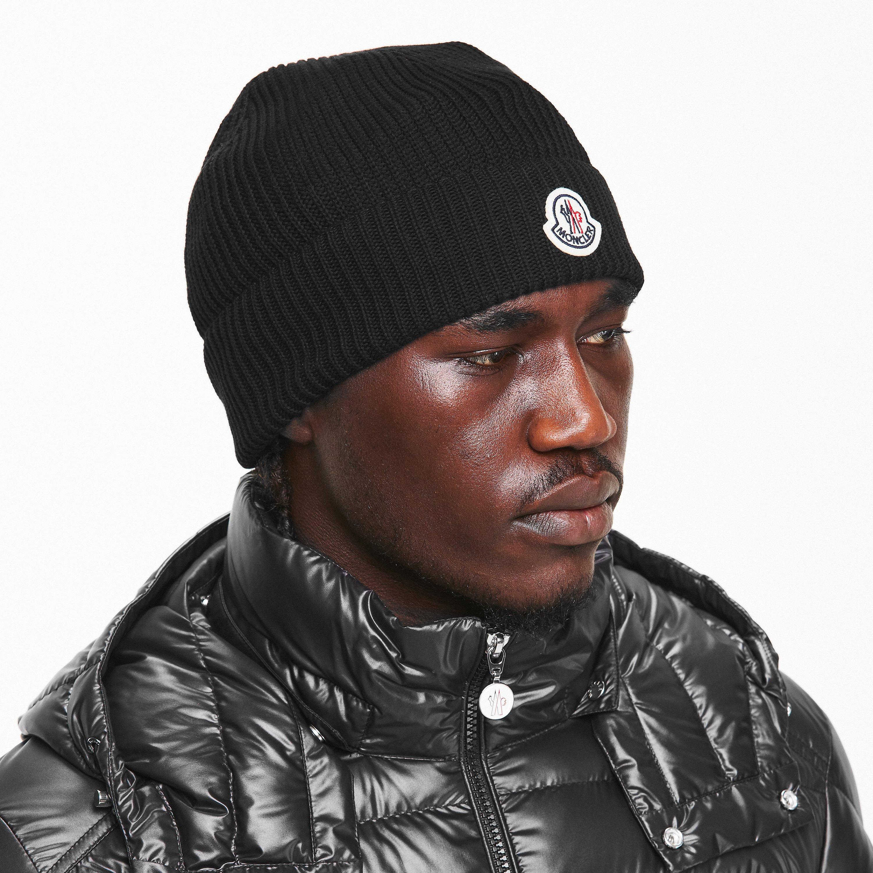 Black 999 - Moncler - Moncler Logo Beanie Sn62 - 3