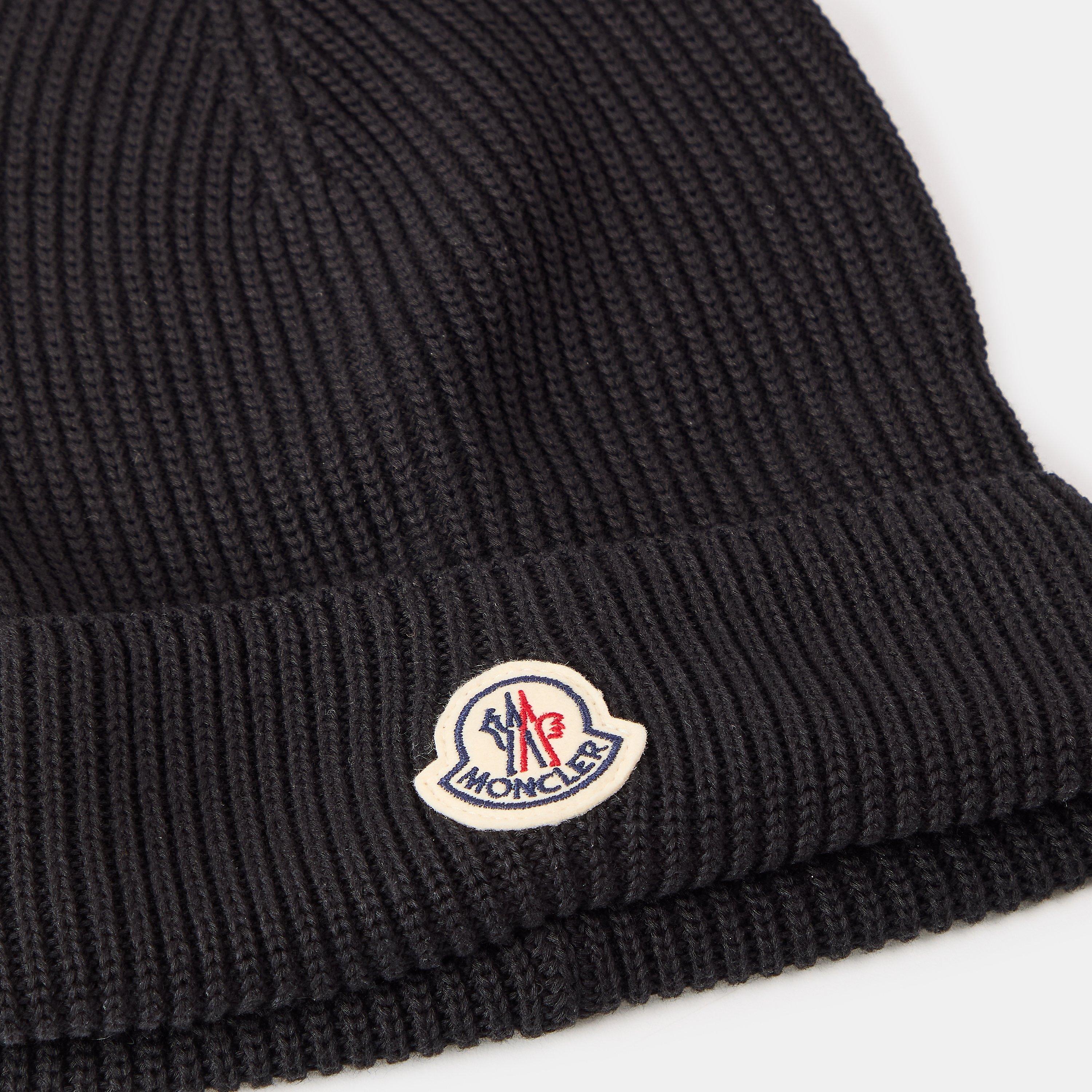 Black 999 - Moncler - Moncler Logo Beanie Sn62 - 4