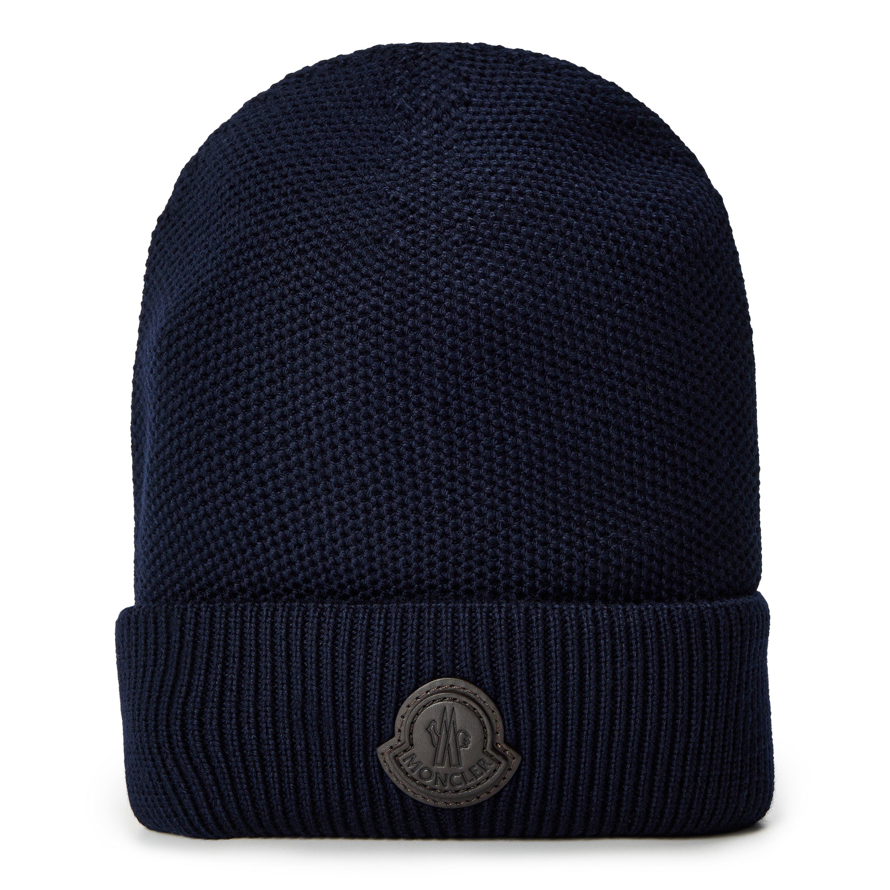 Moncler Men's Edit Beanie - Navy 778 - Mens