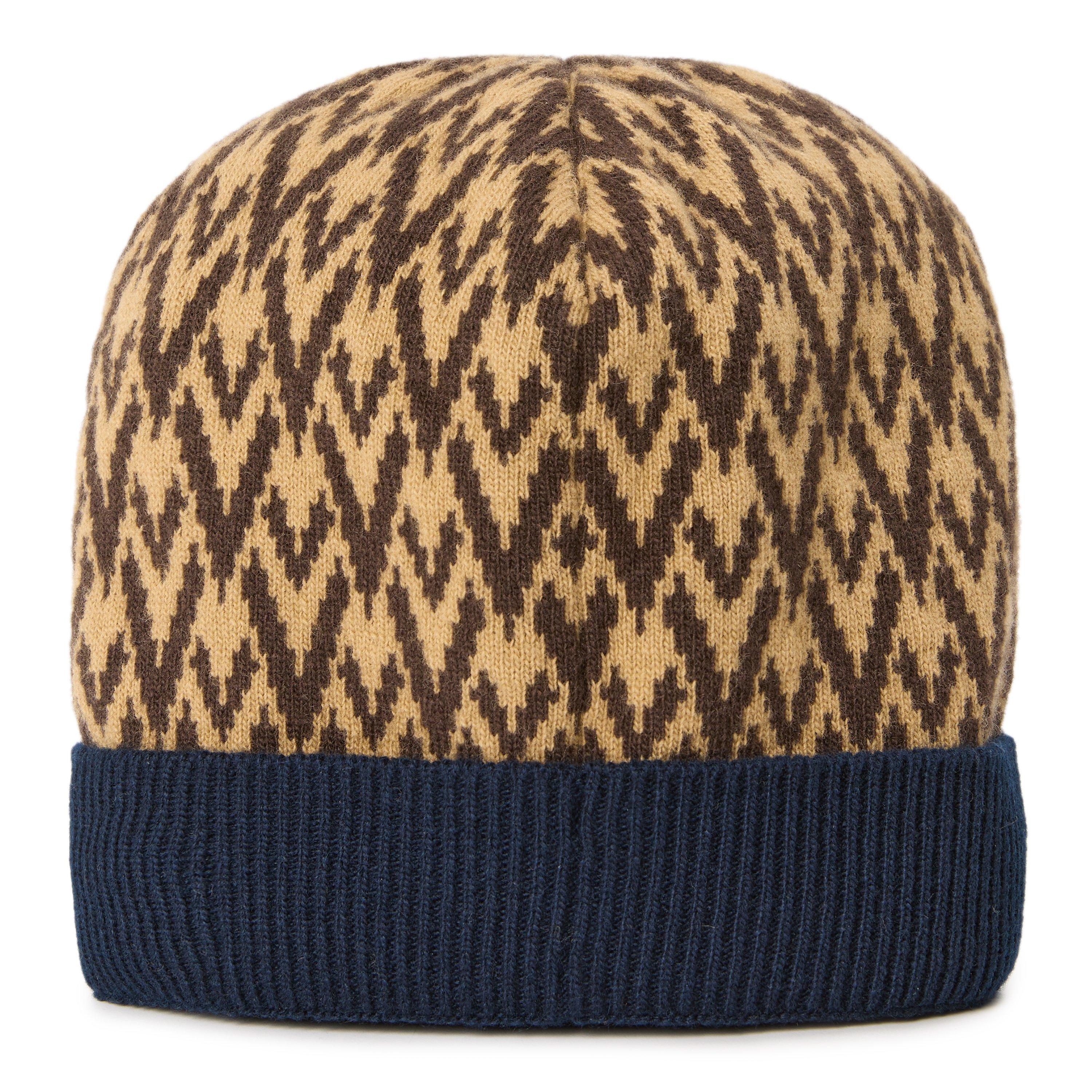 Cammello/Blue - Valentino Garavani - Val Knitted Beanie Sn64 - 1