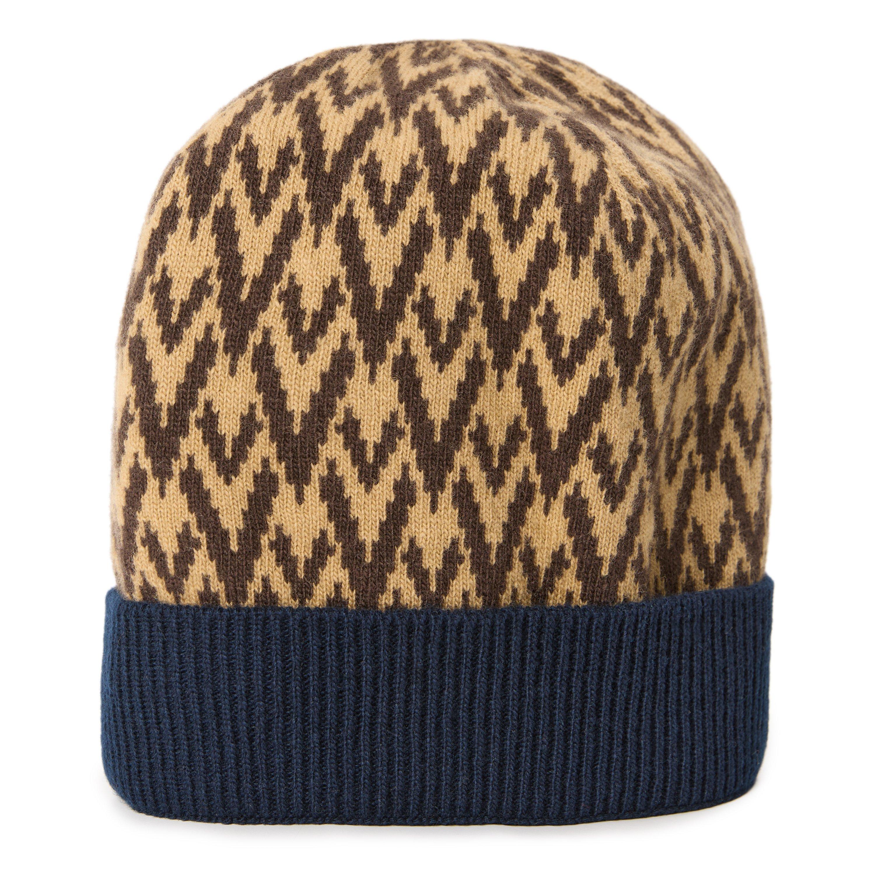 Cammello/Blue - Valentino Garavani - Val Knitted Beanie Sn64 - 2