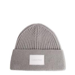 Calvin Klein Tonal Rubber Patch Beanie