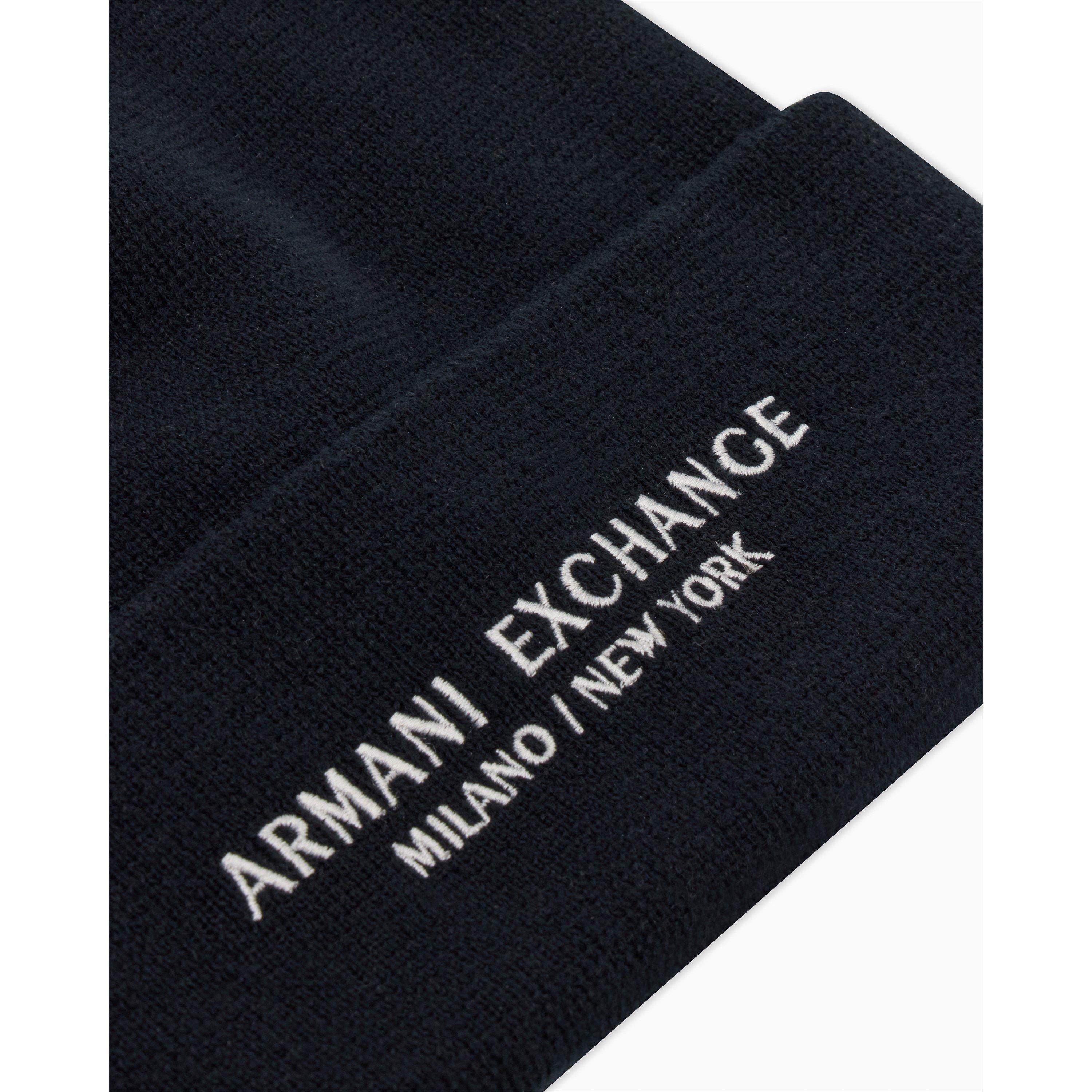 Blu navy - Armani Exchange - Men's Beanie - 7