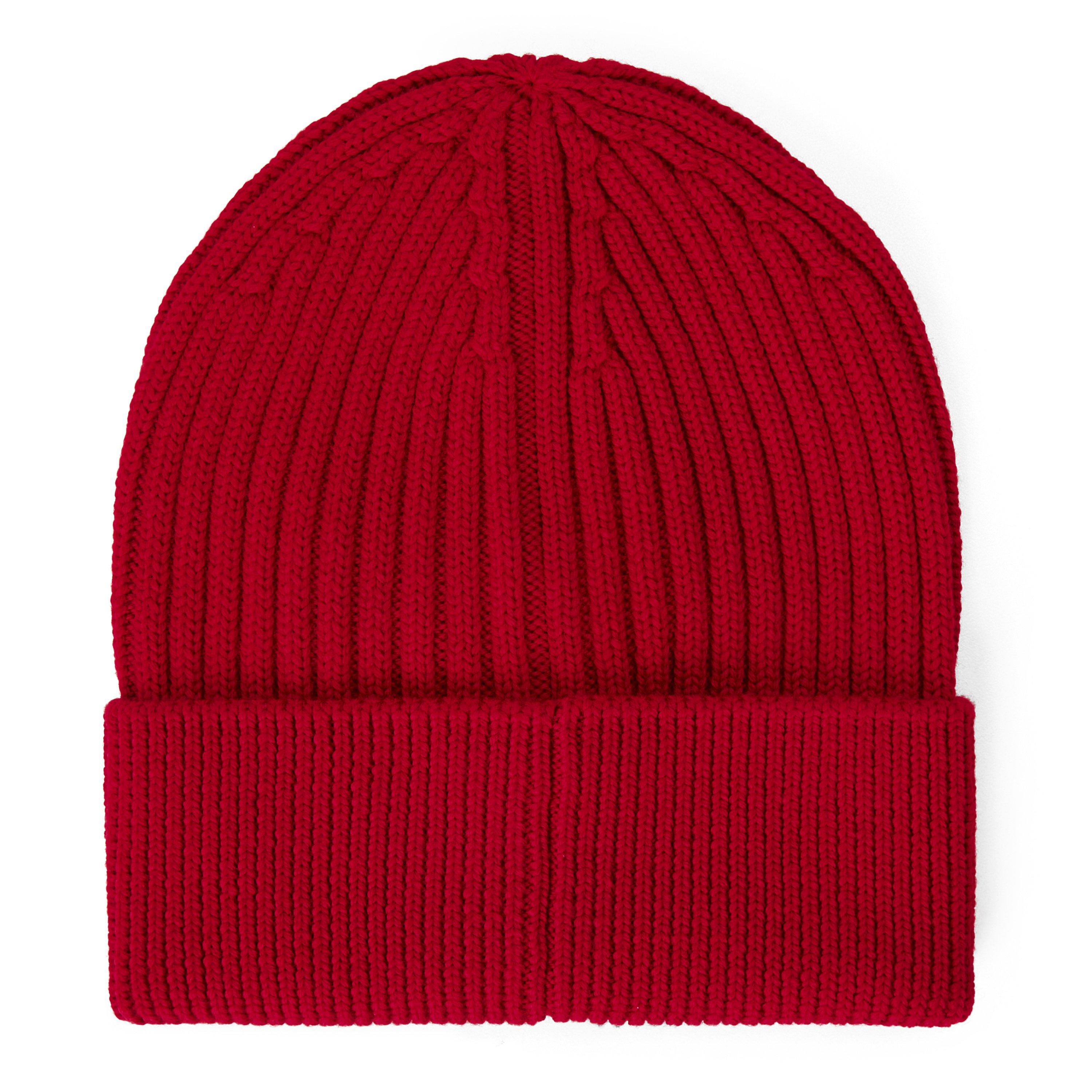Red 455 - Moncler - Men's Ribbed Wool Beanie - 2