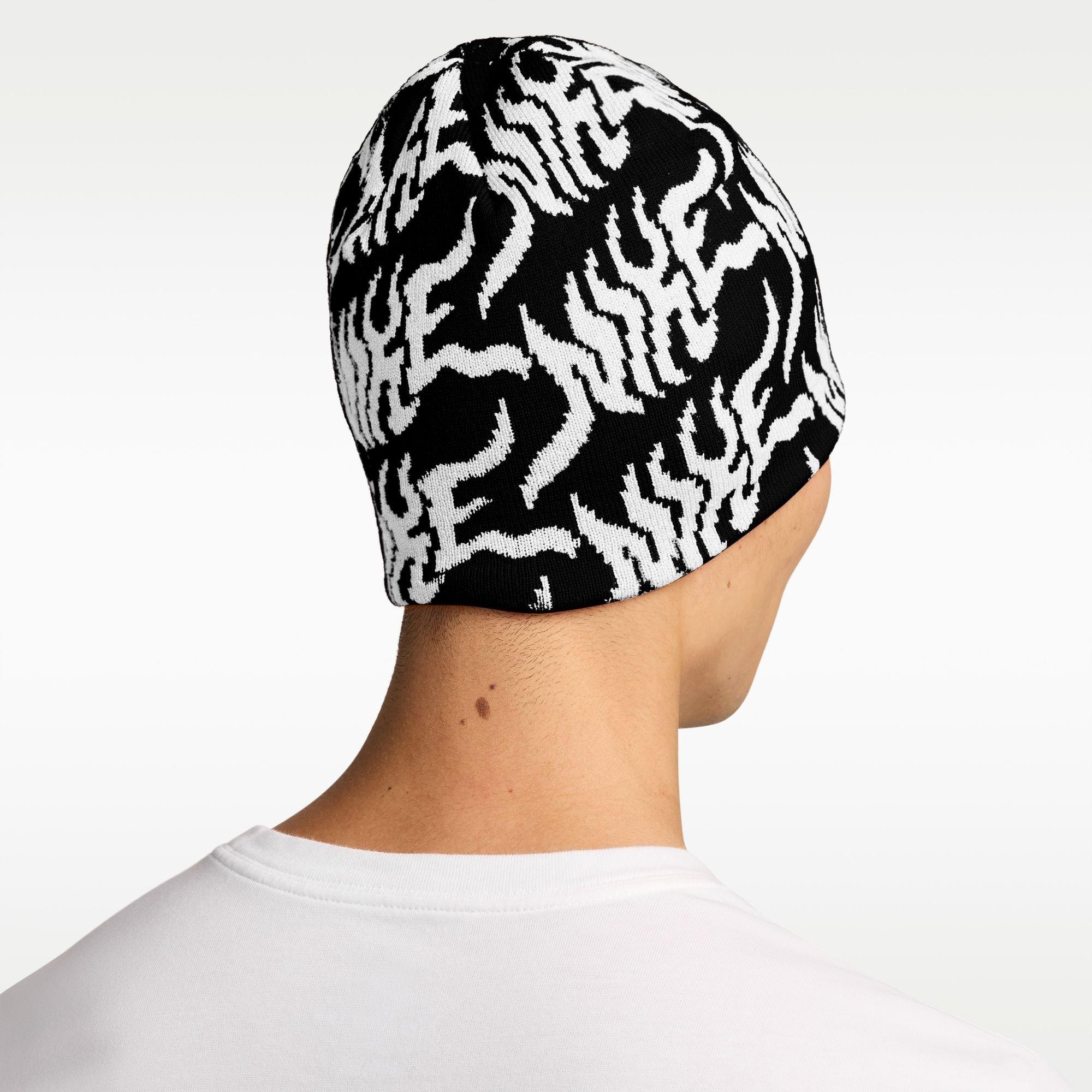 Schwarz/Weiß - Nike - Nike Peak Graph Beanie 64 - 5