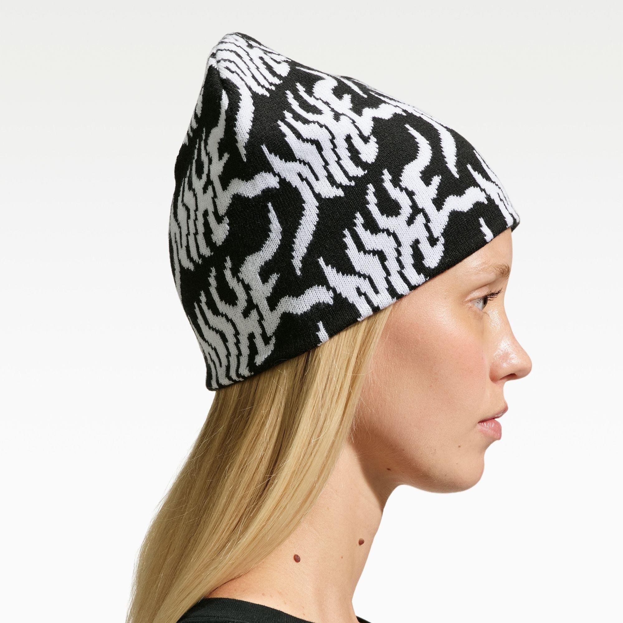 Schwarz/Weiß - Nike - Nike Peak Graph Beanie 64 - 8