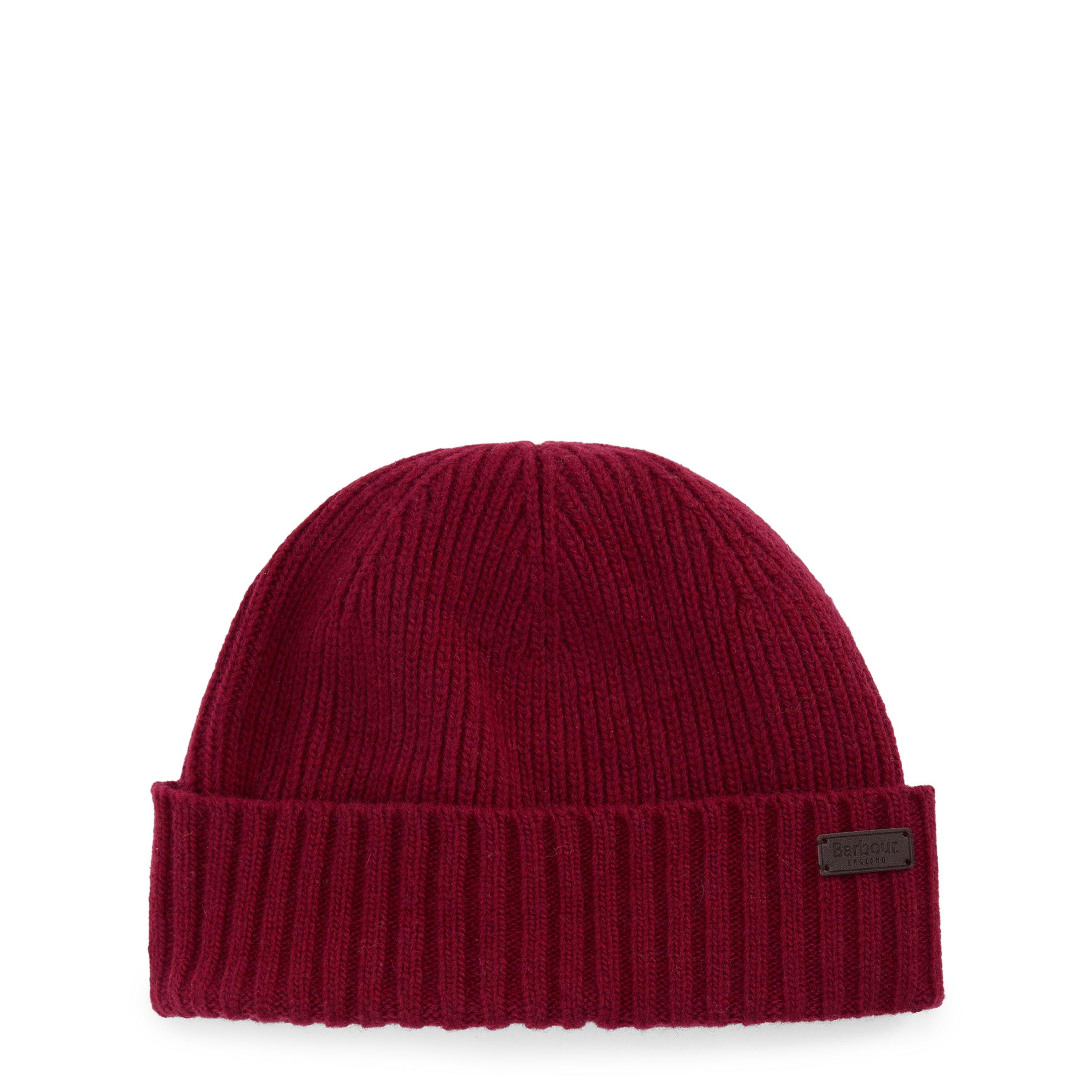 Barbour Men's Carlton Wool Mix Beanie - Cranberry