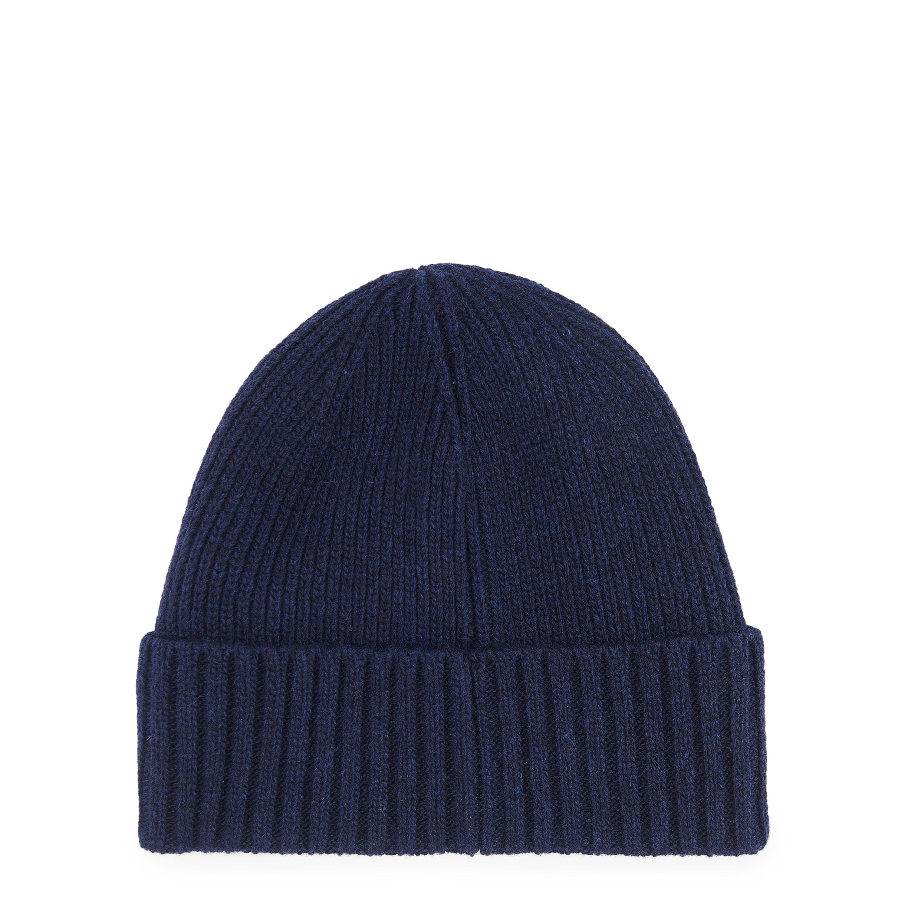 Navy NY31 - Barbour - Carlton Wool Mix Beanie - 2