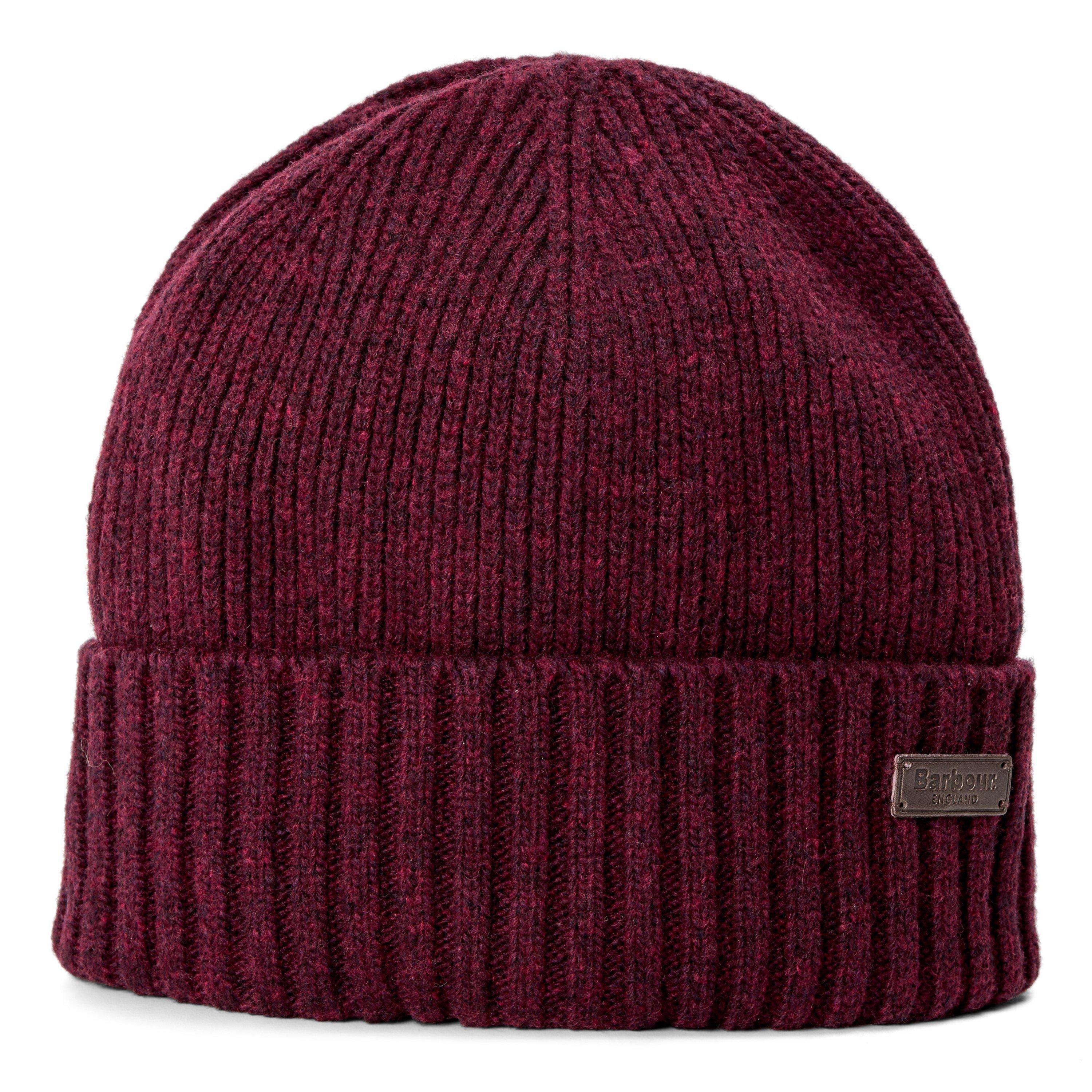 Barbour Men's Carlton Wool Mix Beanie - Bordeaux