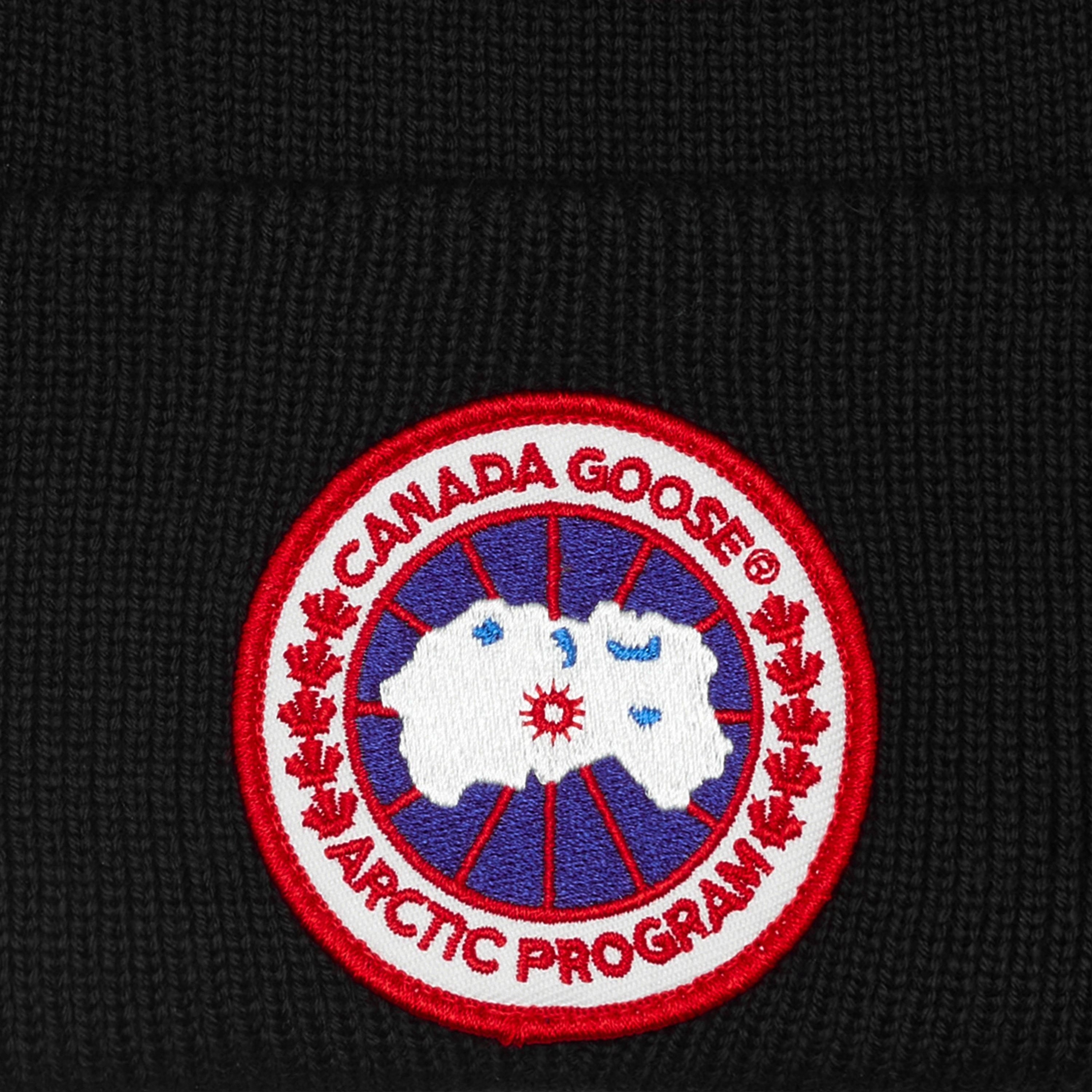 Black 61 - Canada Goose - Men's Plain Wool Disc Toque Beanie - 3