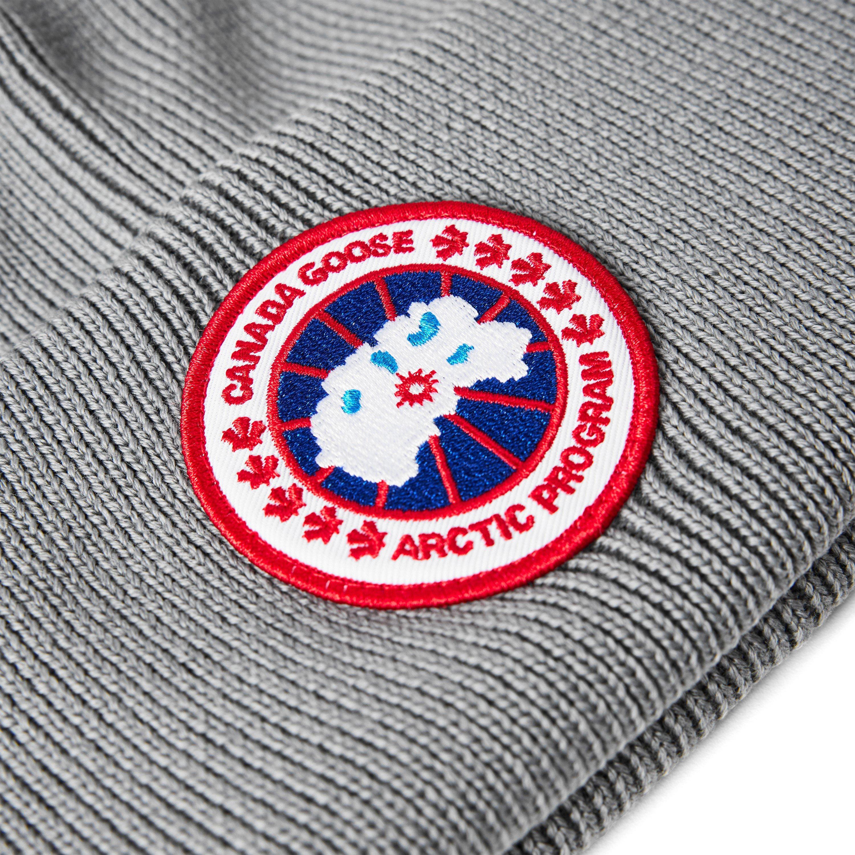 Strat Grey 9838 - Canada Goose - Men's Plain Wool Disc Toque Beanie - 3