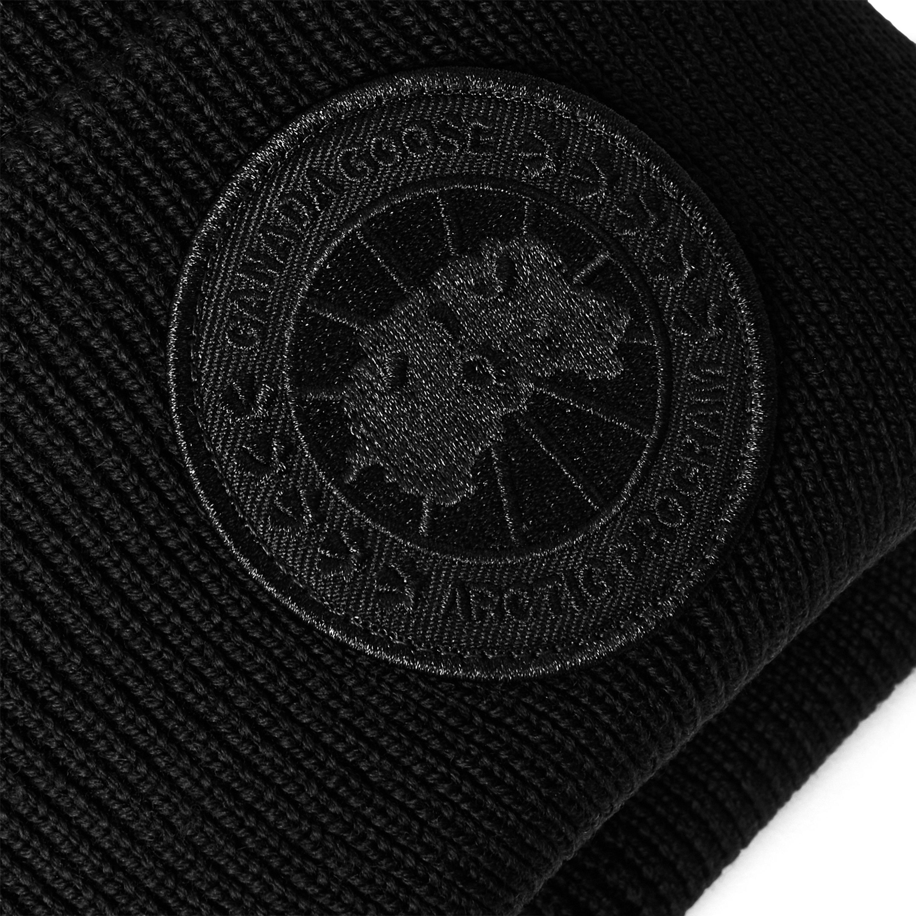 Black Blk 9381 - Canada Goose - Men's Plain Wool Disc Toque Beanie - 3
