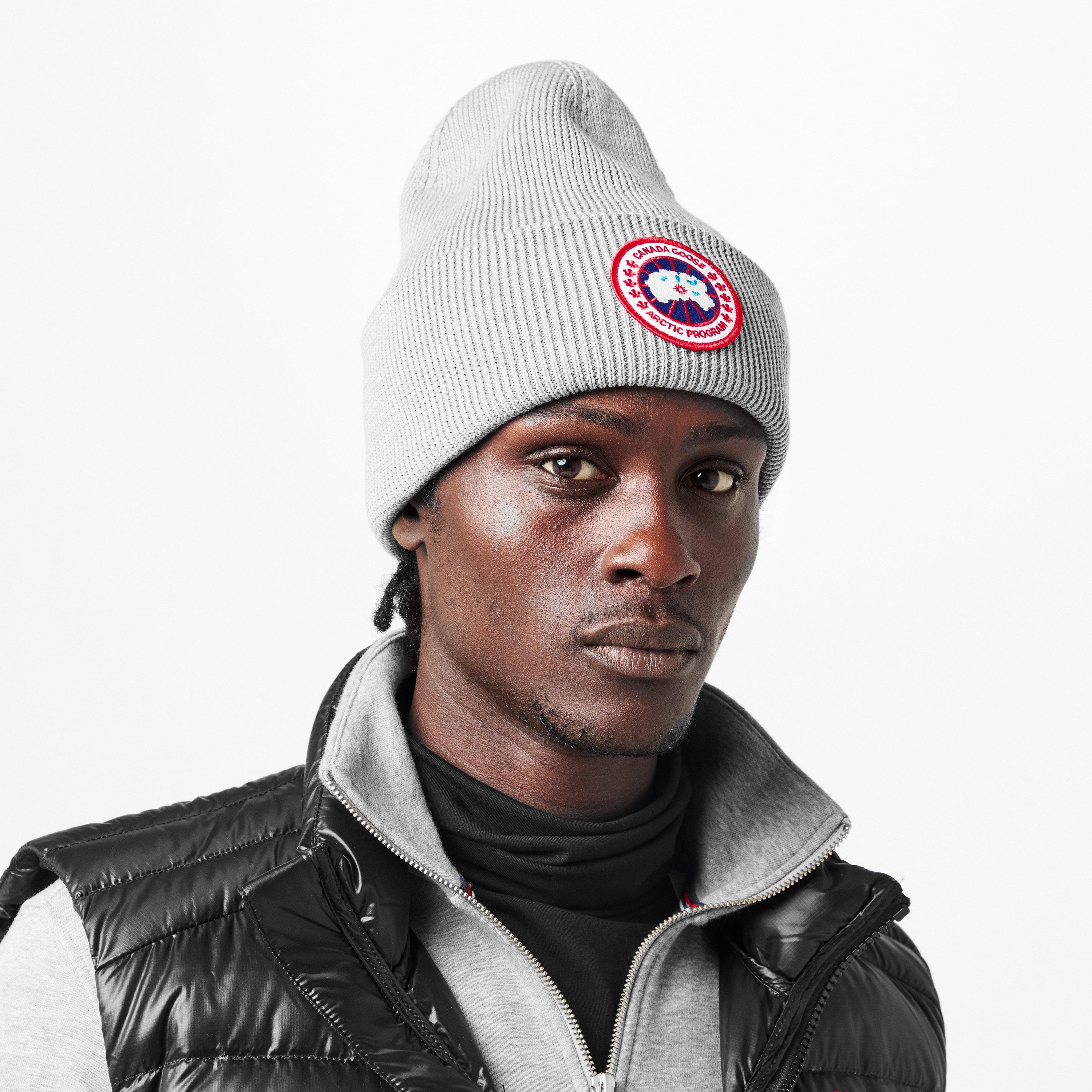 Grey 9115 - Canada Goose - Men's Plain Wool Disc Toque Beanie - 3