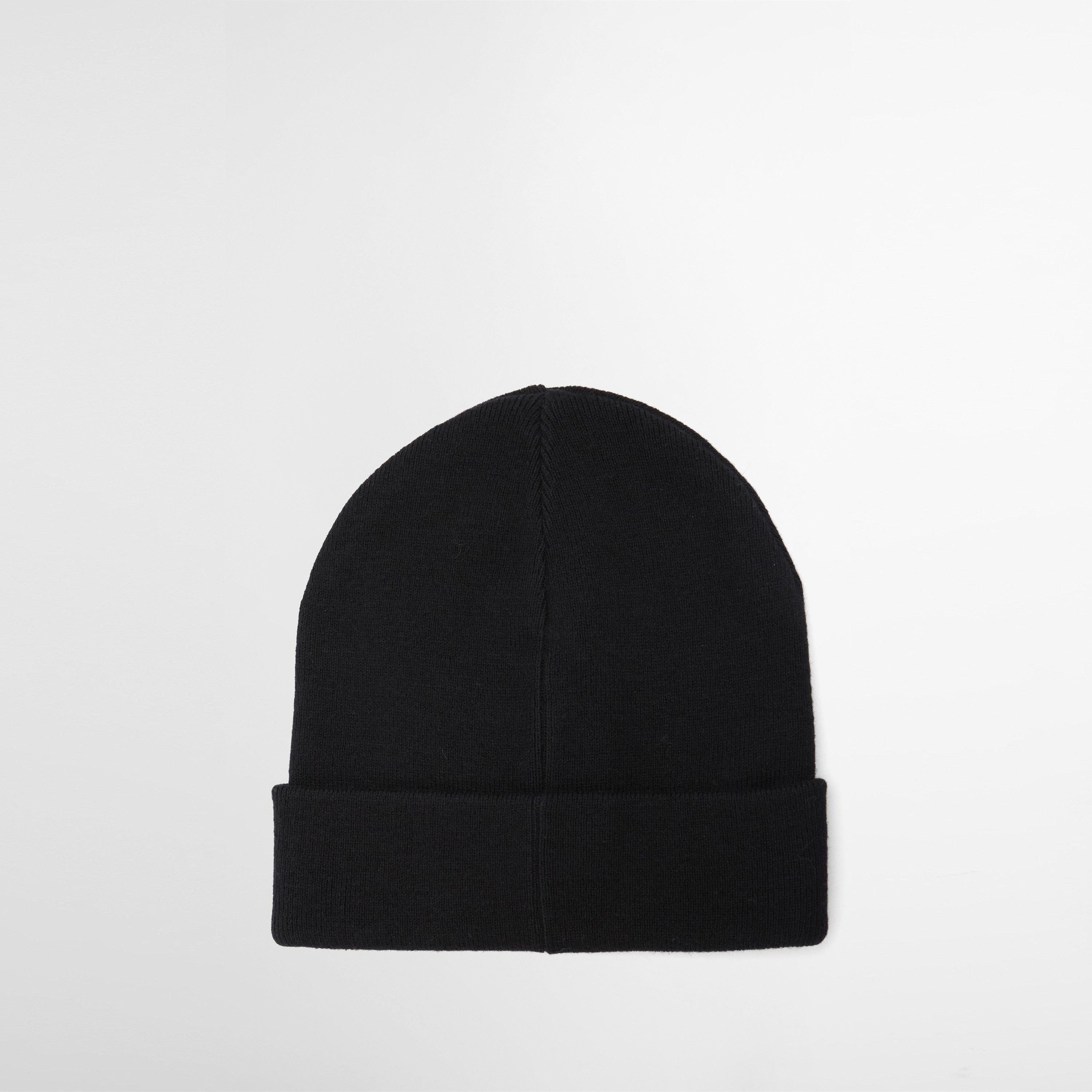 Black/Gunmetal - Barbour International - Sensor Knit Beanie - 2
