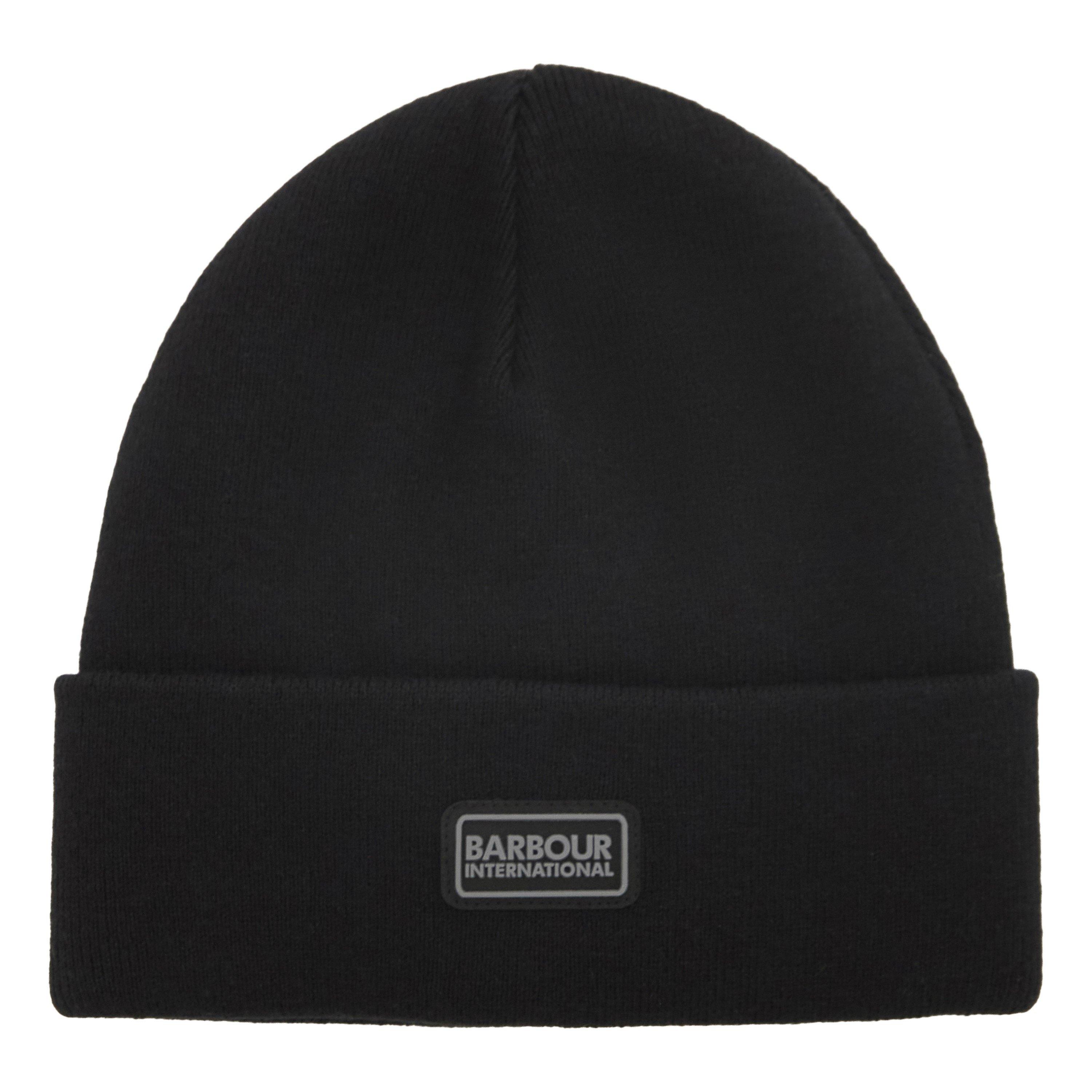 Black/Gunmetal - Barbour International - Sensor Knit Beanie - 7