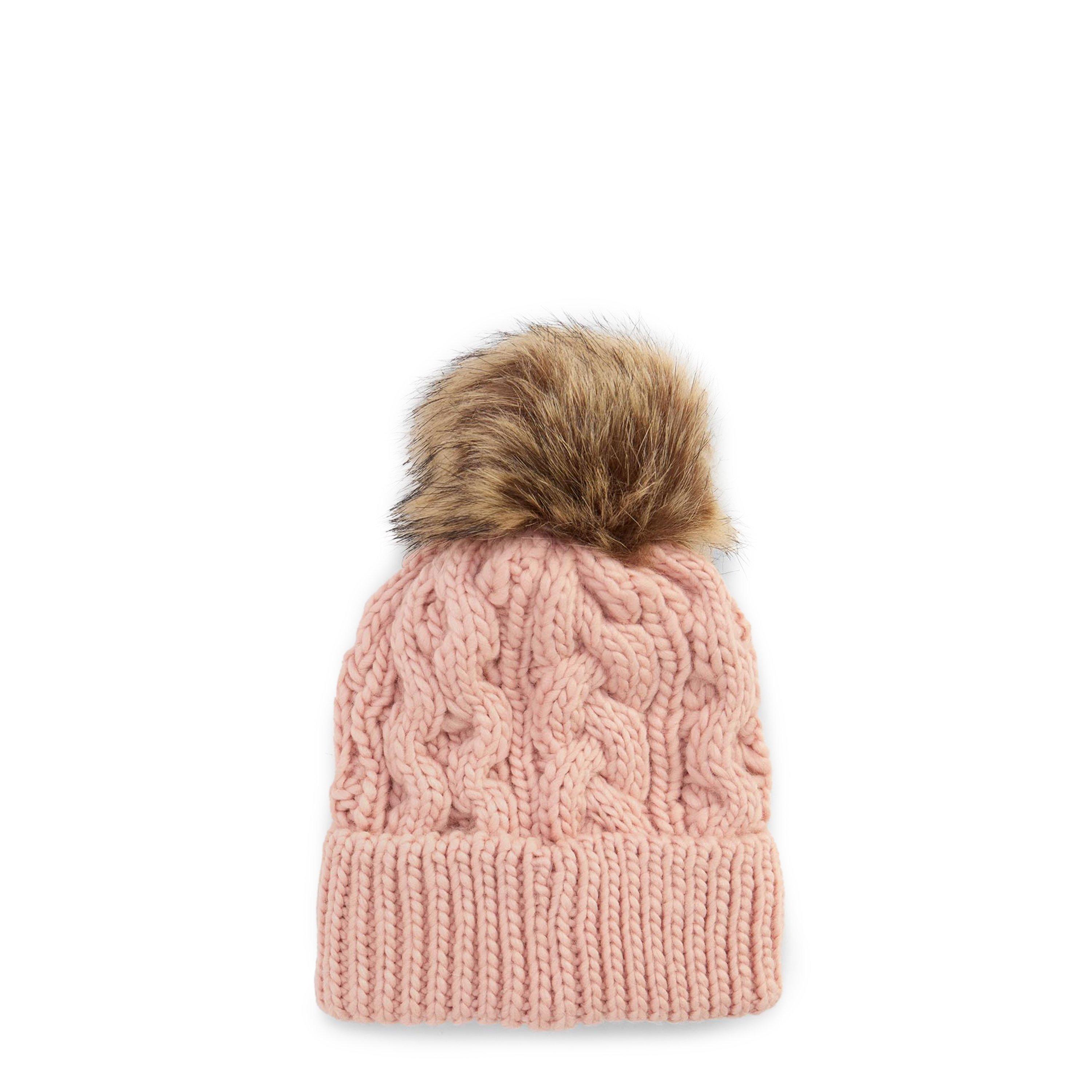 Pink Blush - Barbour - Penshaw Cable-Knit Beanie - 2