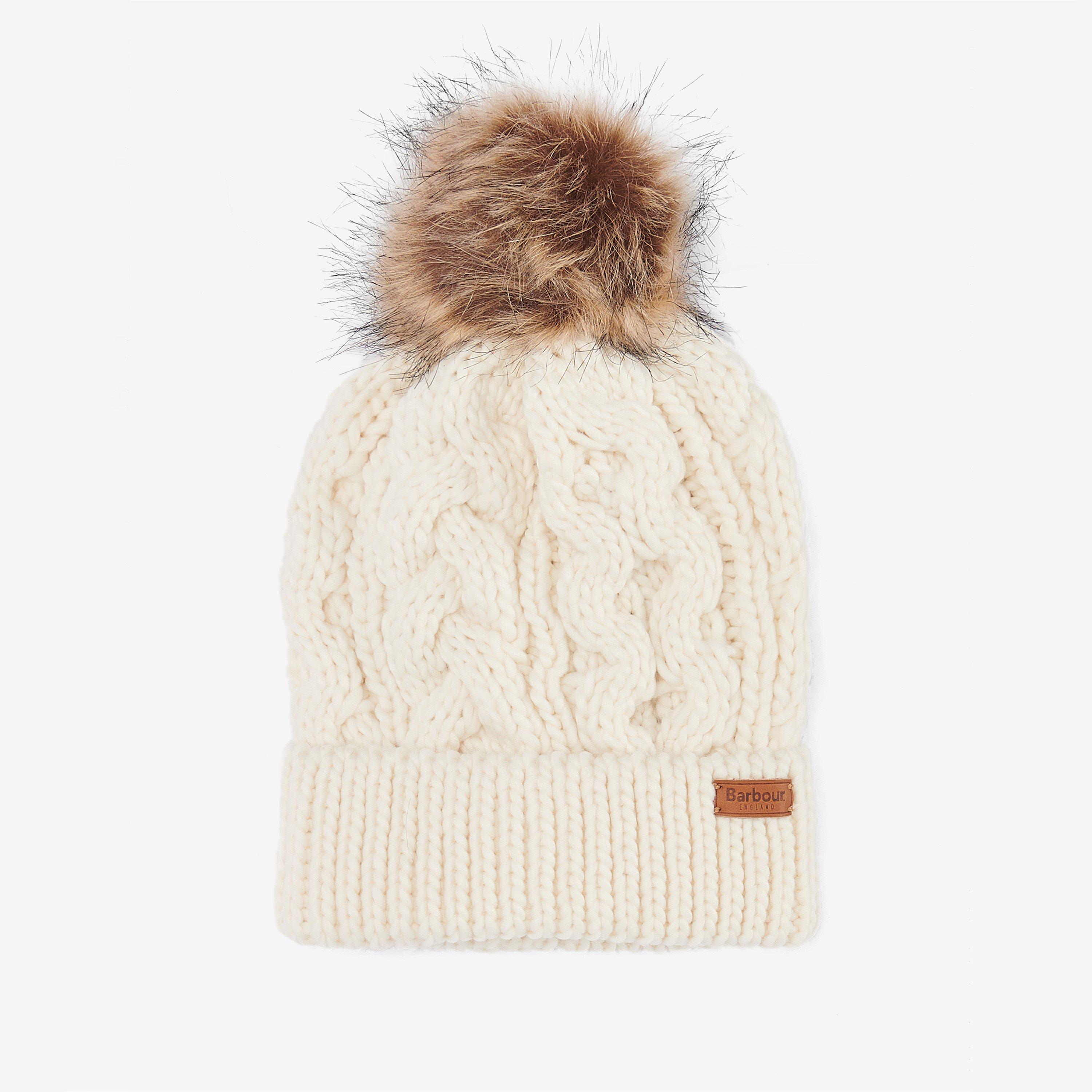 Barbour Women's Penshaw Cable-Knit Beanie - Cloud - Ladies