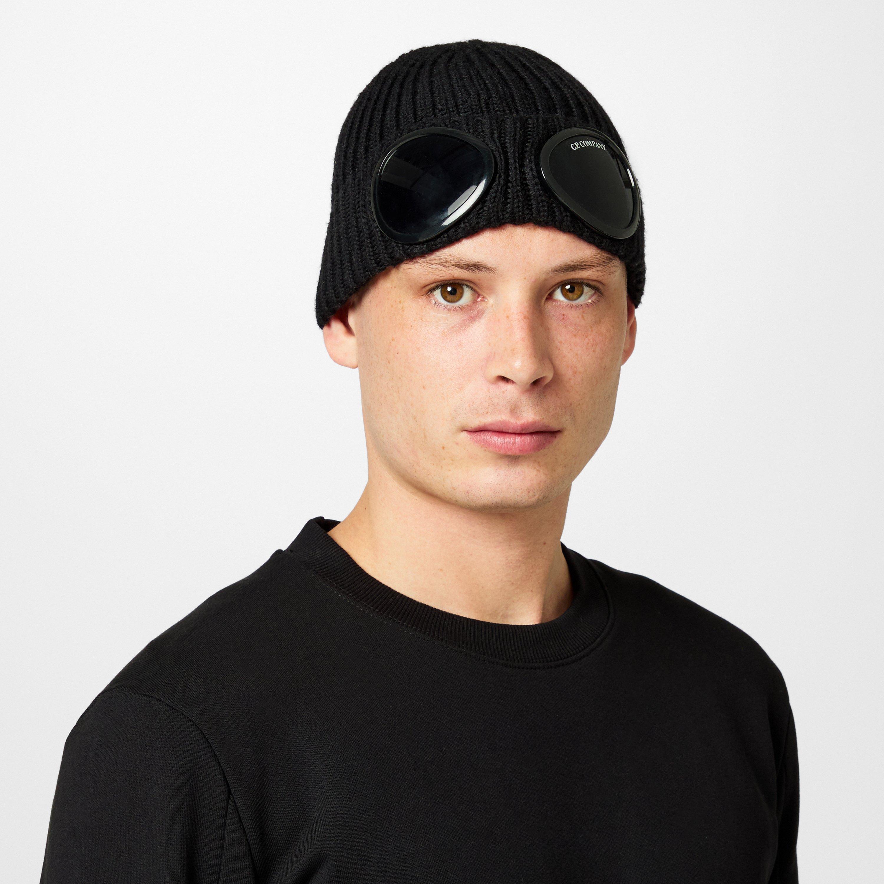 Black 999 - CP Company - Men's Goggle Beanie - 2