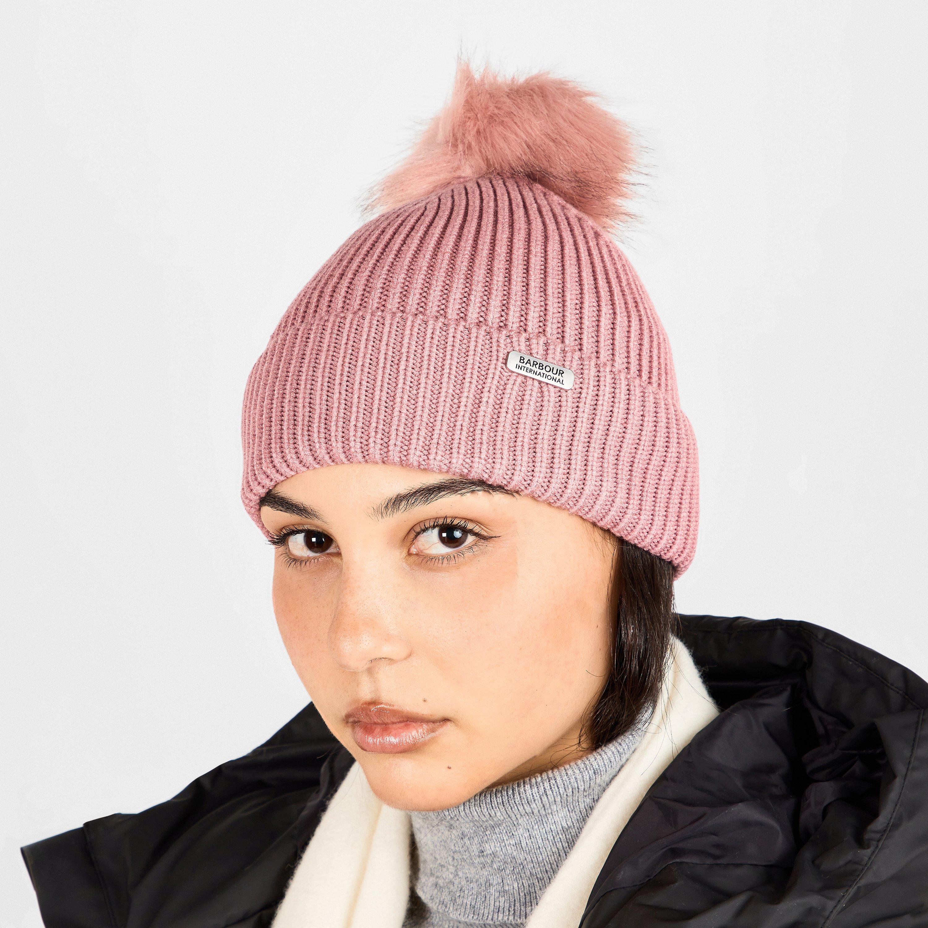 Raspberry - Barbour International - Mallory Pom Beanie - 3