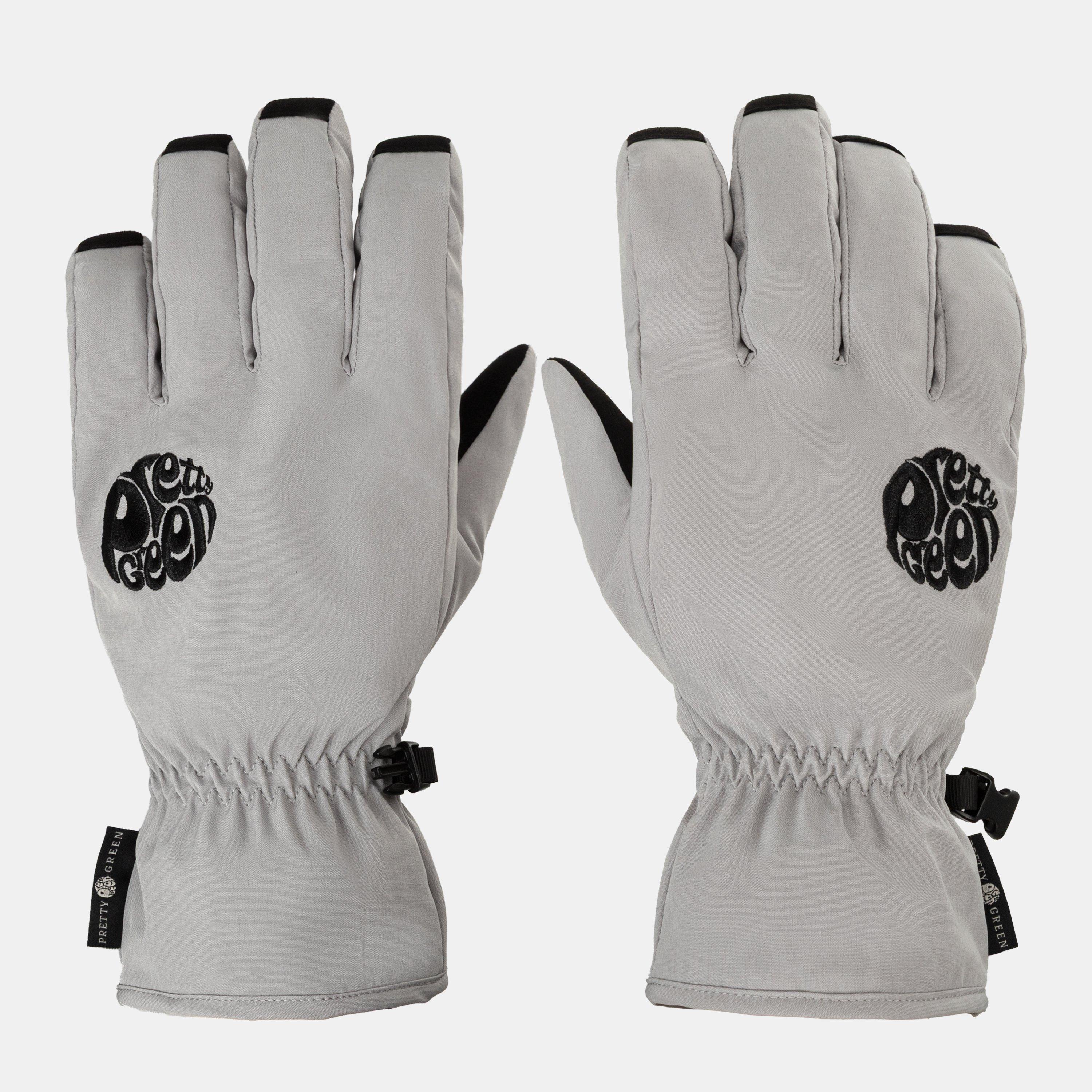 Pretty Green  Adults Fleece Gloves - Grey - S/M