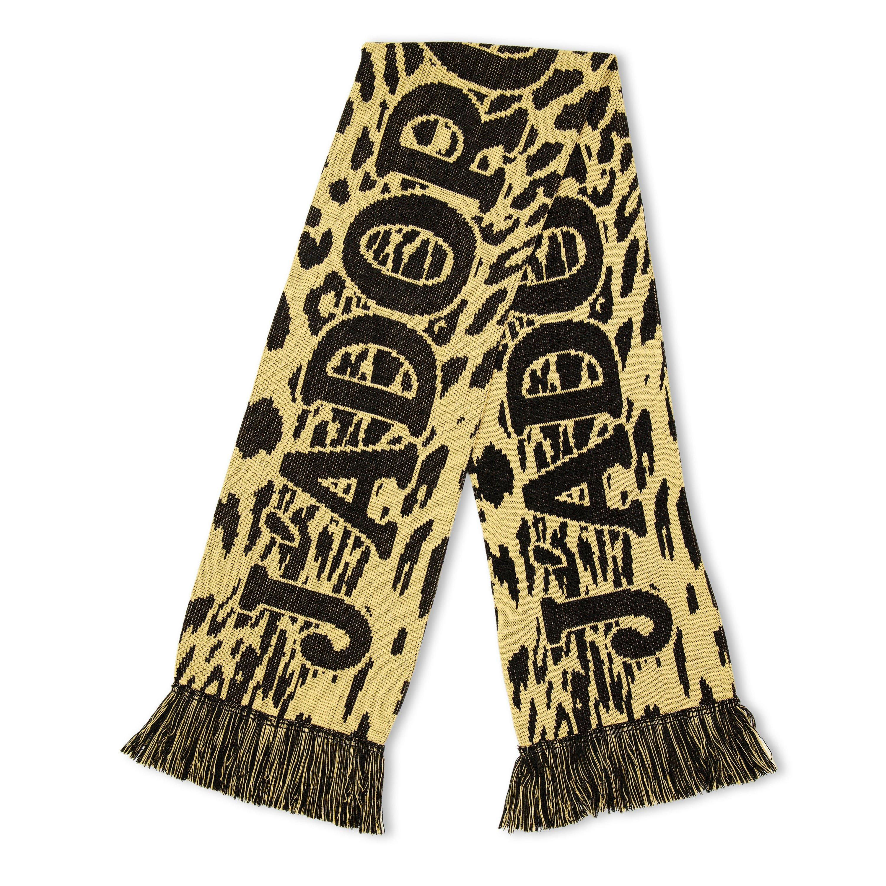 Aries Men's Leopard Midweight Scarf - Beige