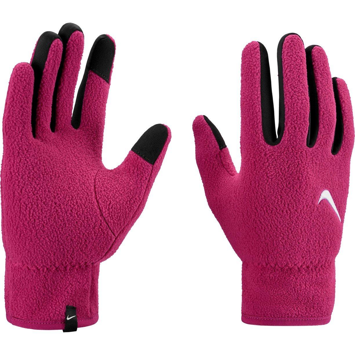 Beet/White - Nike - Men's Therma-Fit Fleece Gloves - 3