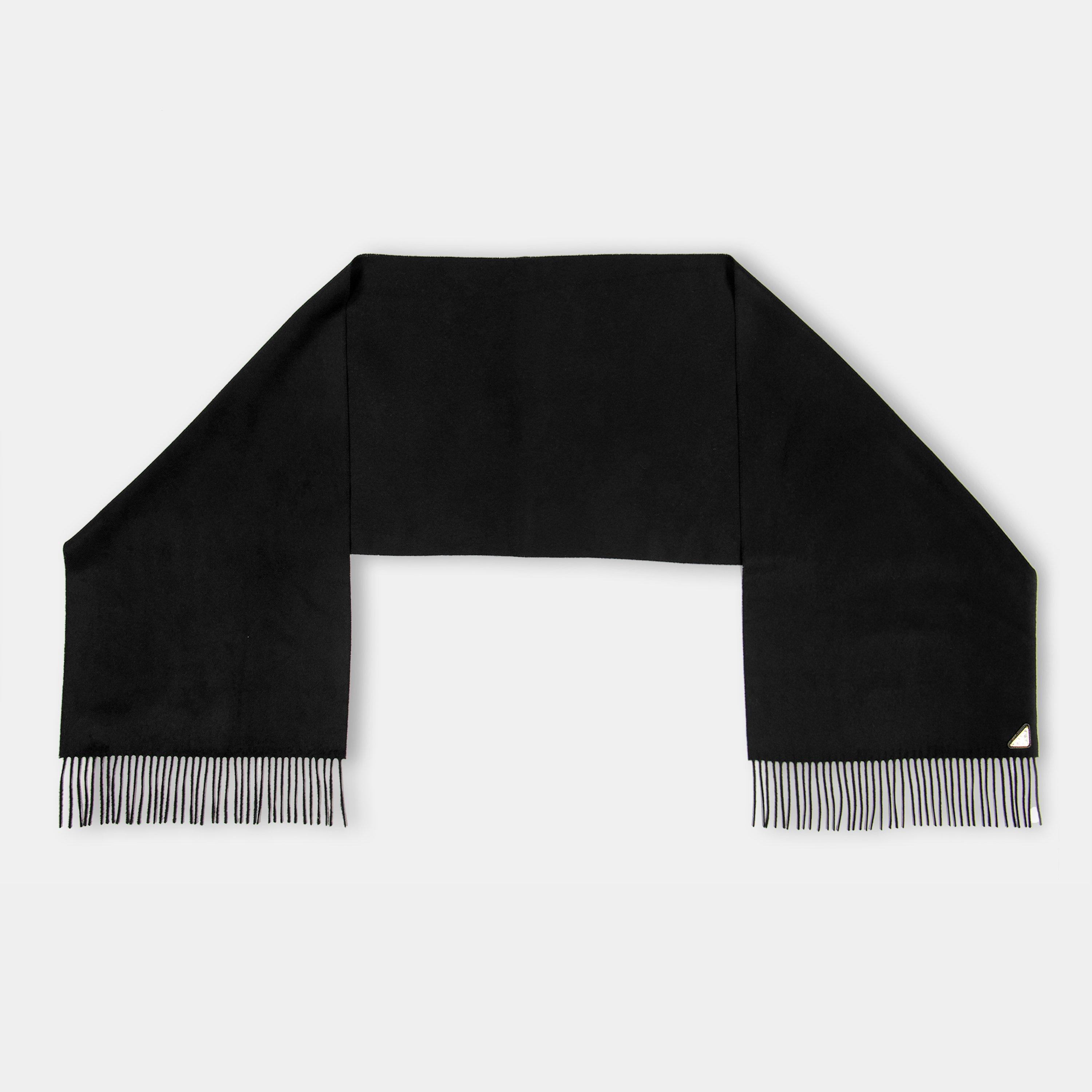 Nero - Prada - Unisex Adults Logo Midweight Scarf - 2