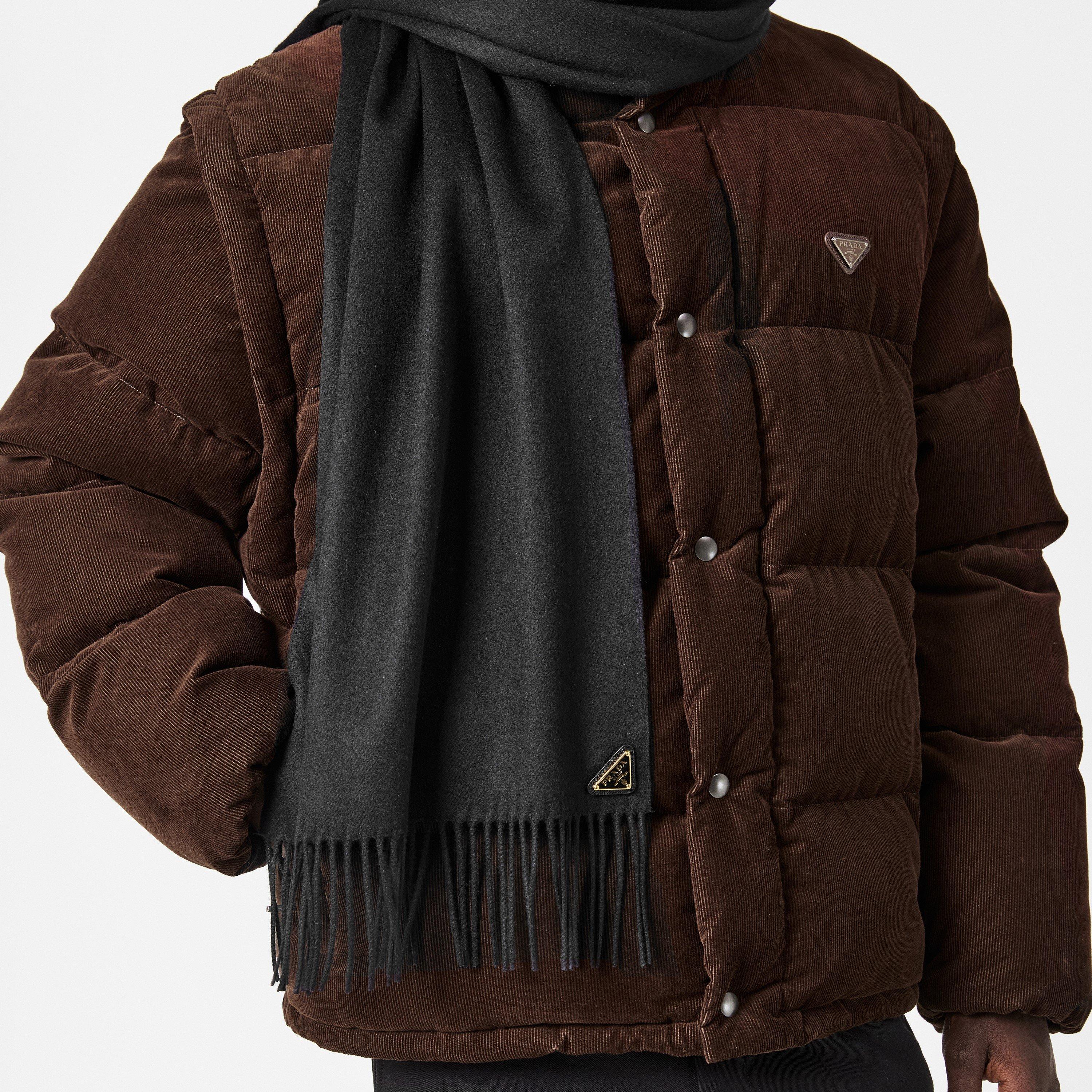 Nero - Prada - Unisex Adults Logo Midweight Scarf - 3