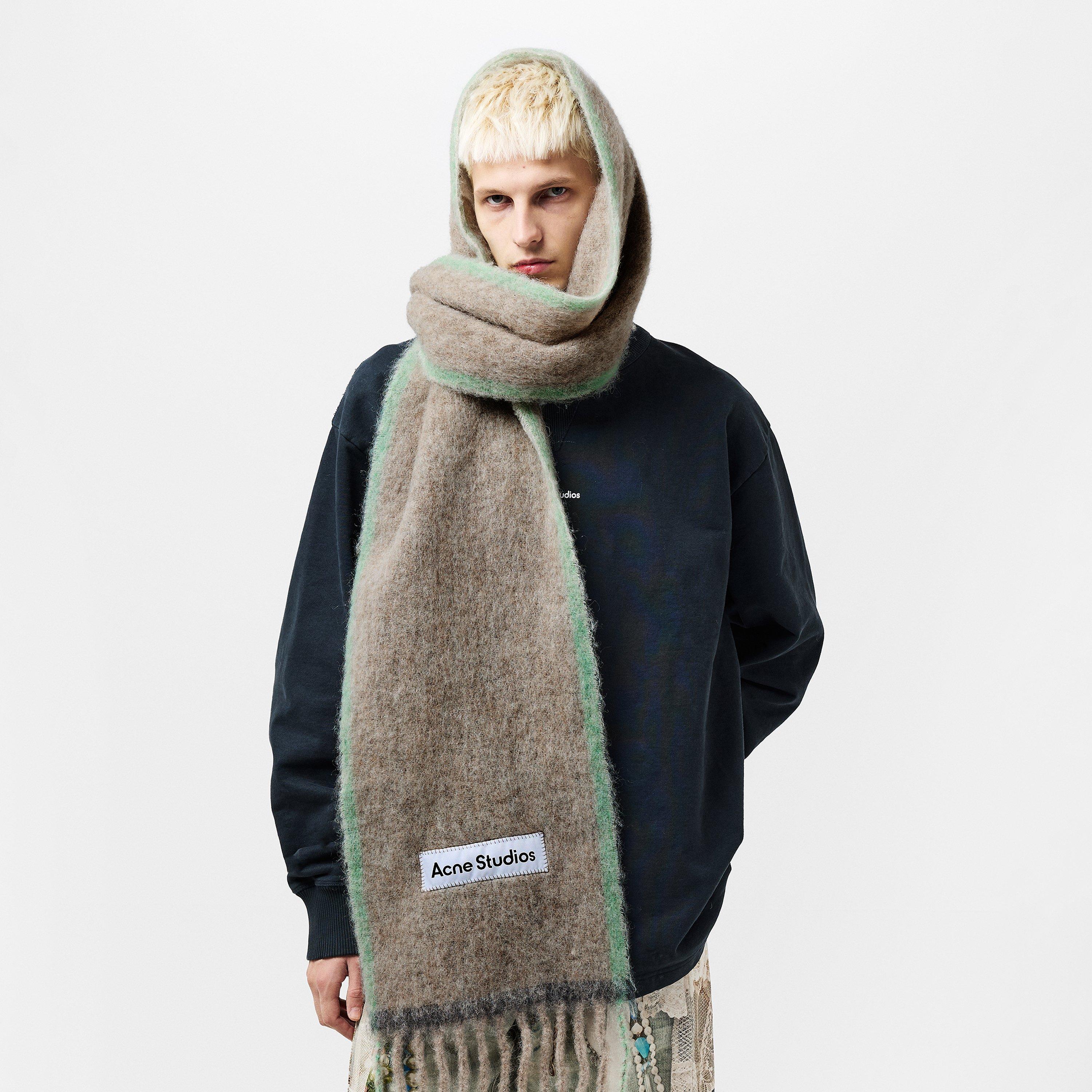 Grey - Acne Studios - Vally Solid Scarf - 3