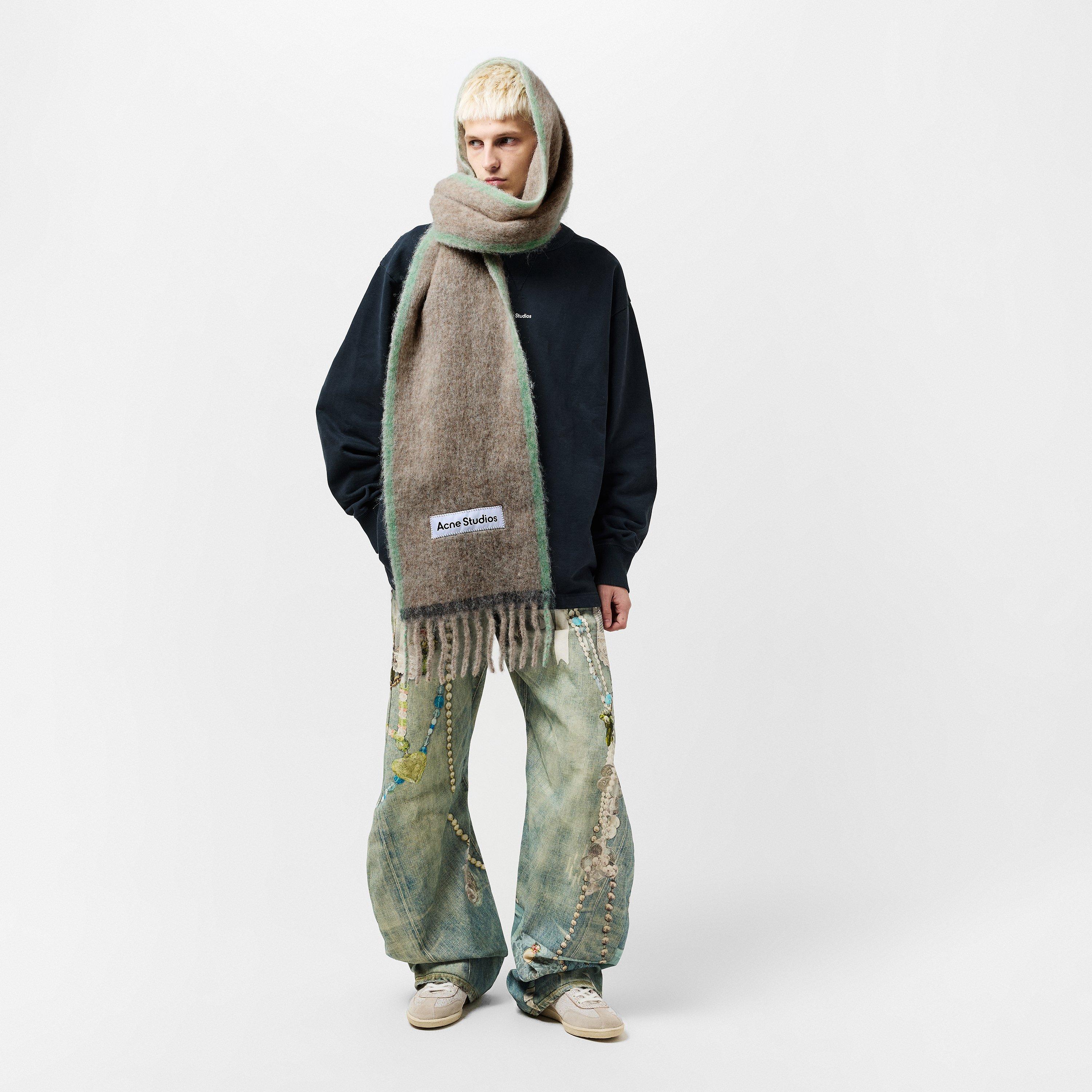 Grey - Acne Studios - Vally Solid Scarf - 5