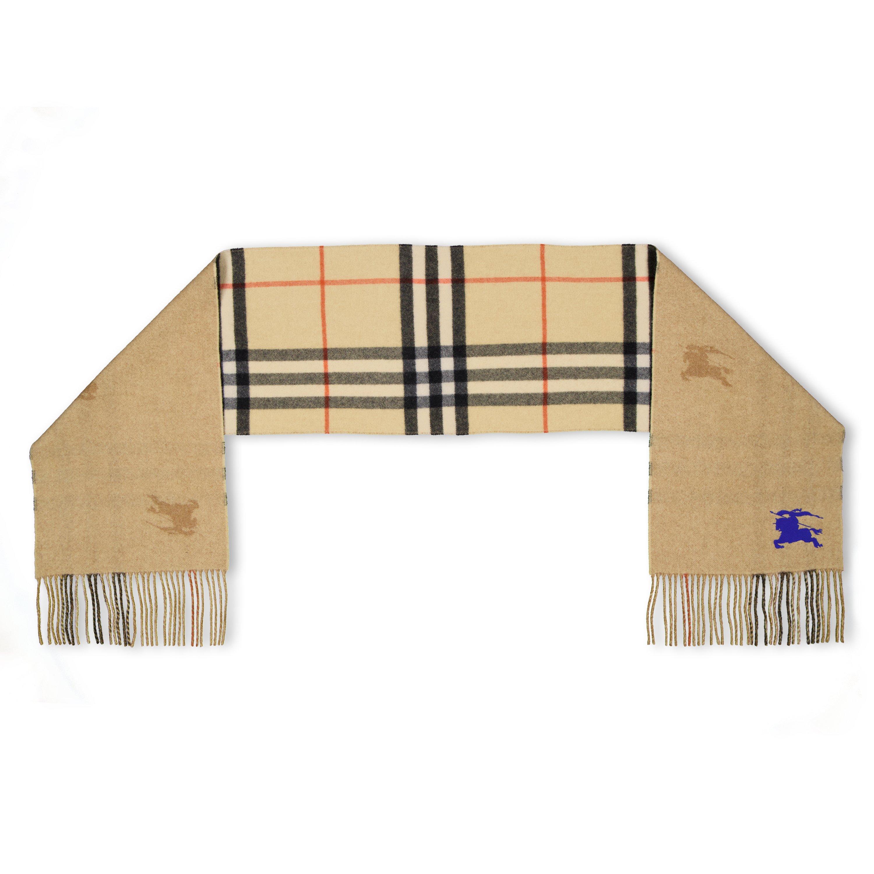マフラー・ストール Burberry FW25 Embroidered cashmere scarf (8095702 B9719) Burberry FW25 Embroidered cashmere scarf (8095702 B9719