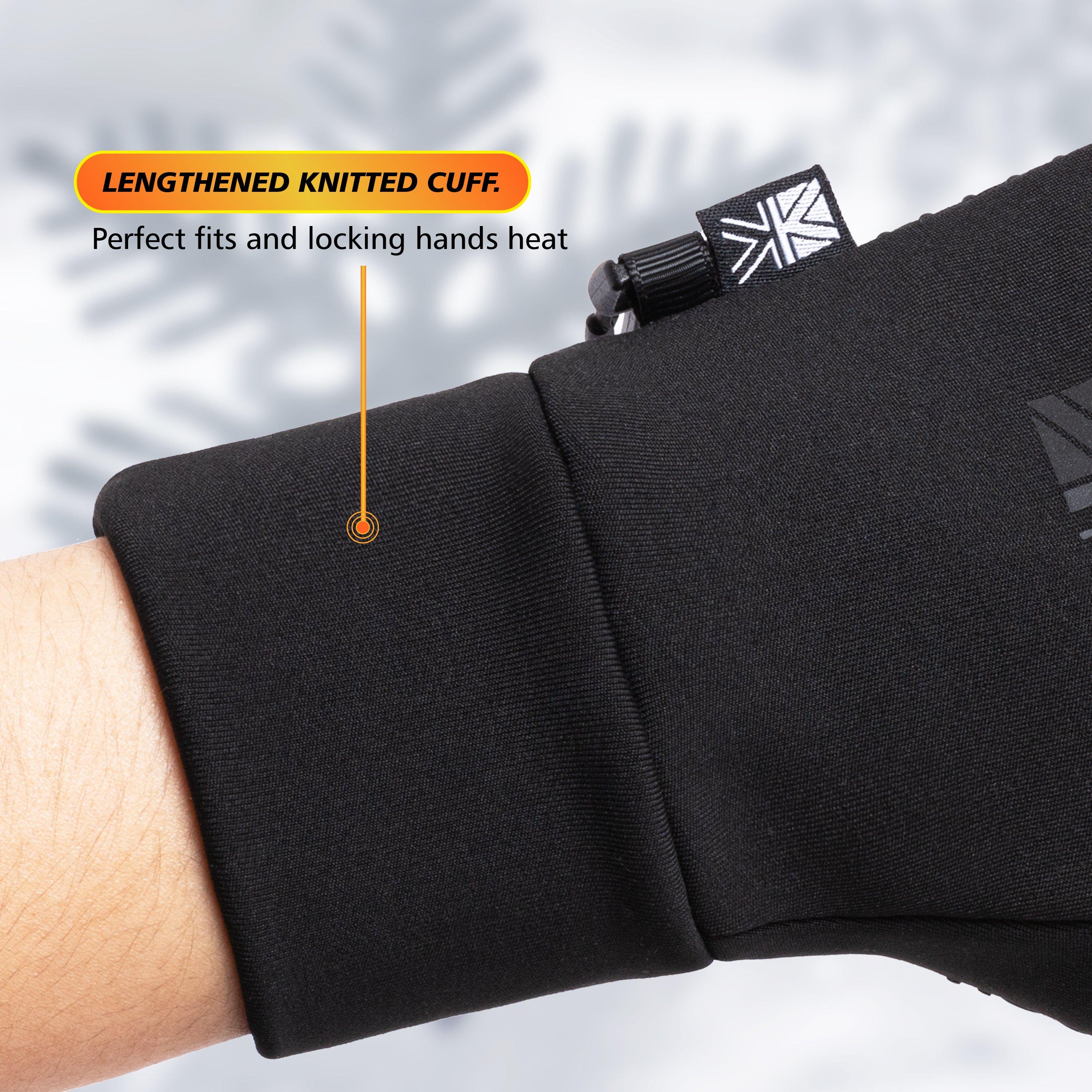 Black - Karrimor - Thermal Gloves Mens - 4