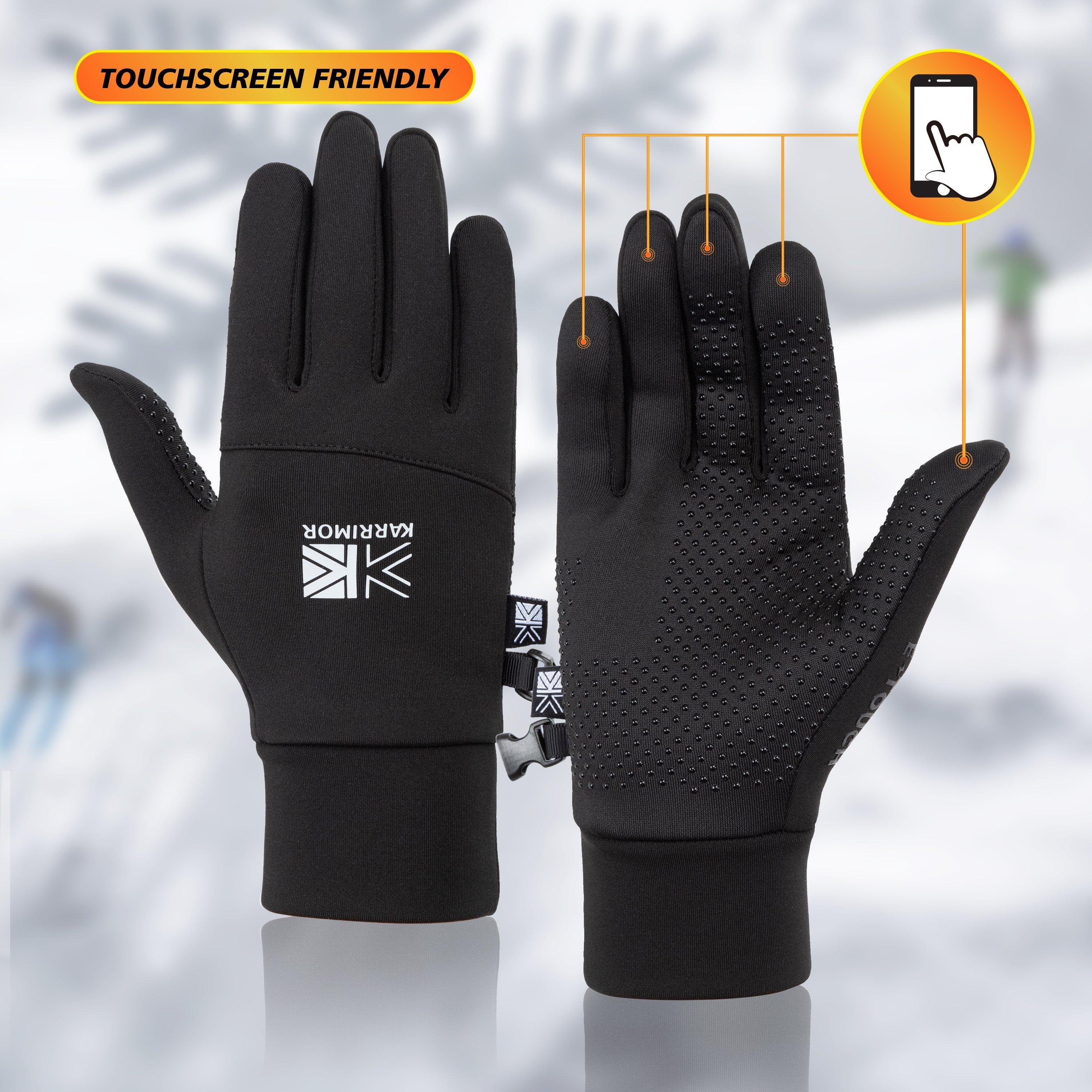 Black - Karrimor - Thermal Gloves Mens - 9