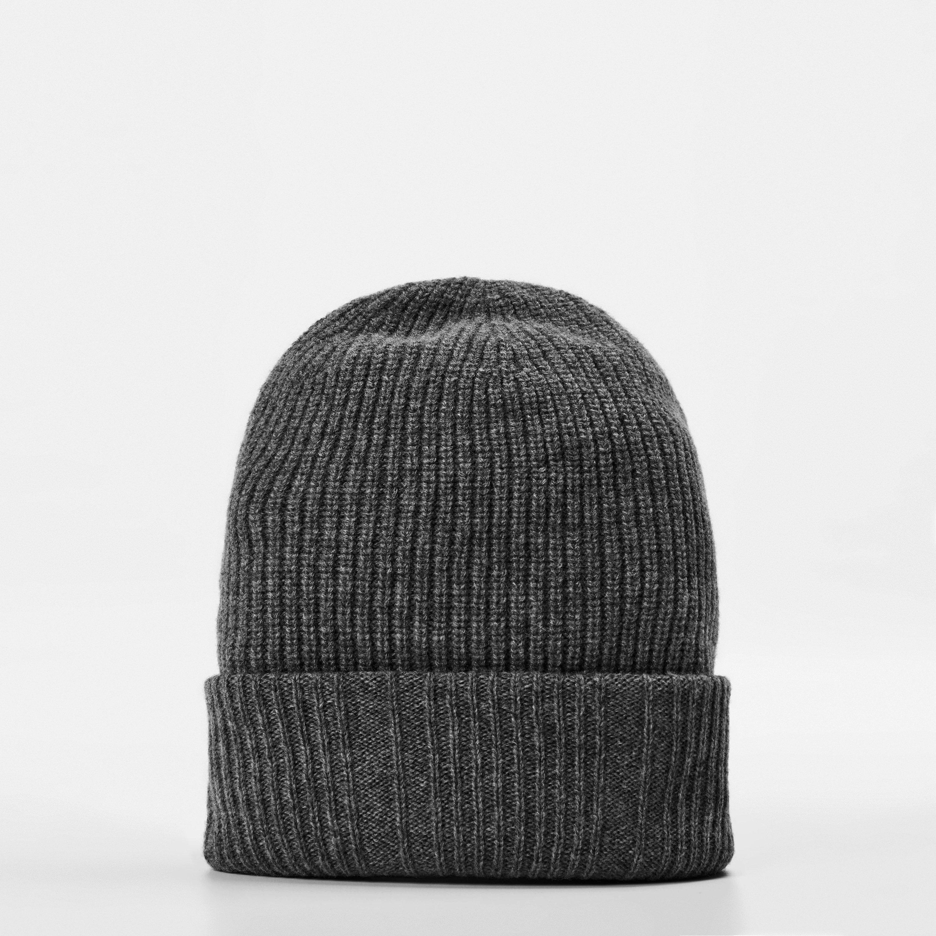 Grey - Fendi - Label Beanie - 2
