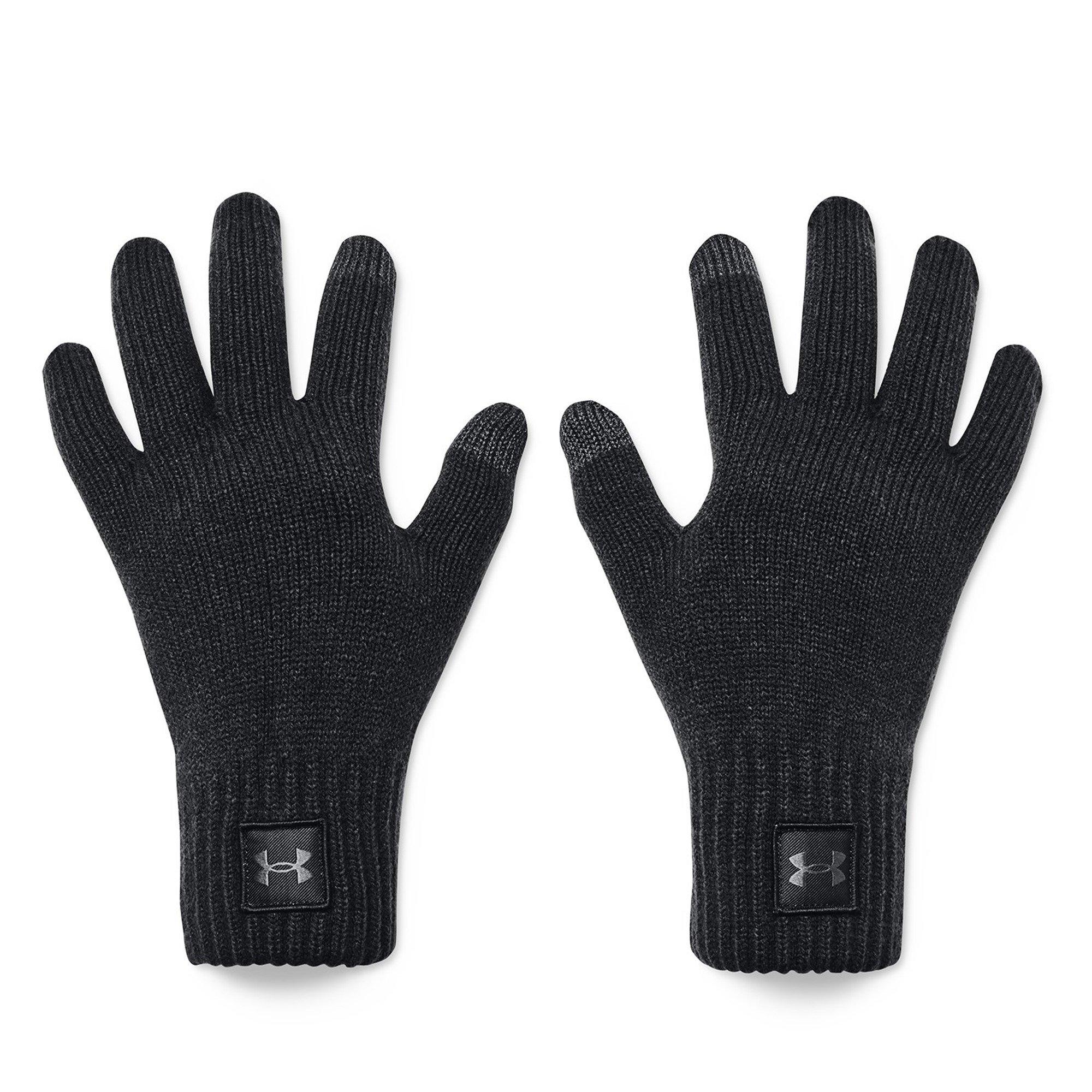 Zwart - Under Armour - Adults Halftime Fleece Gloves - 1