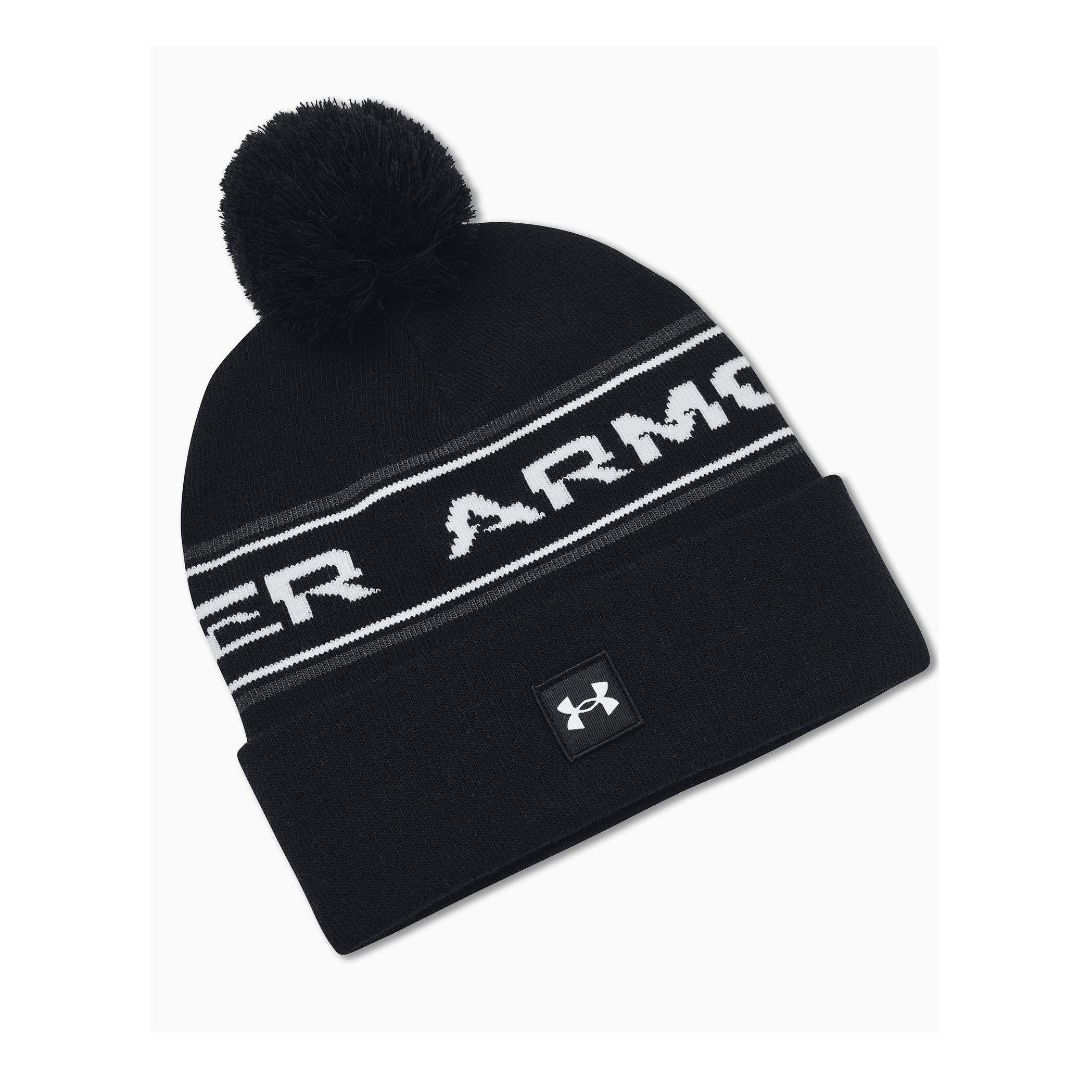 Zwart - Under Armour - Adults Halftime Pom Beanie - 1