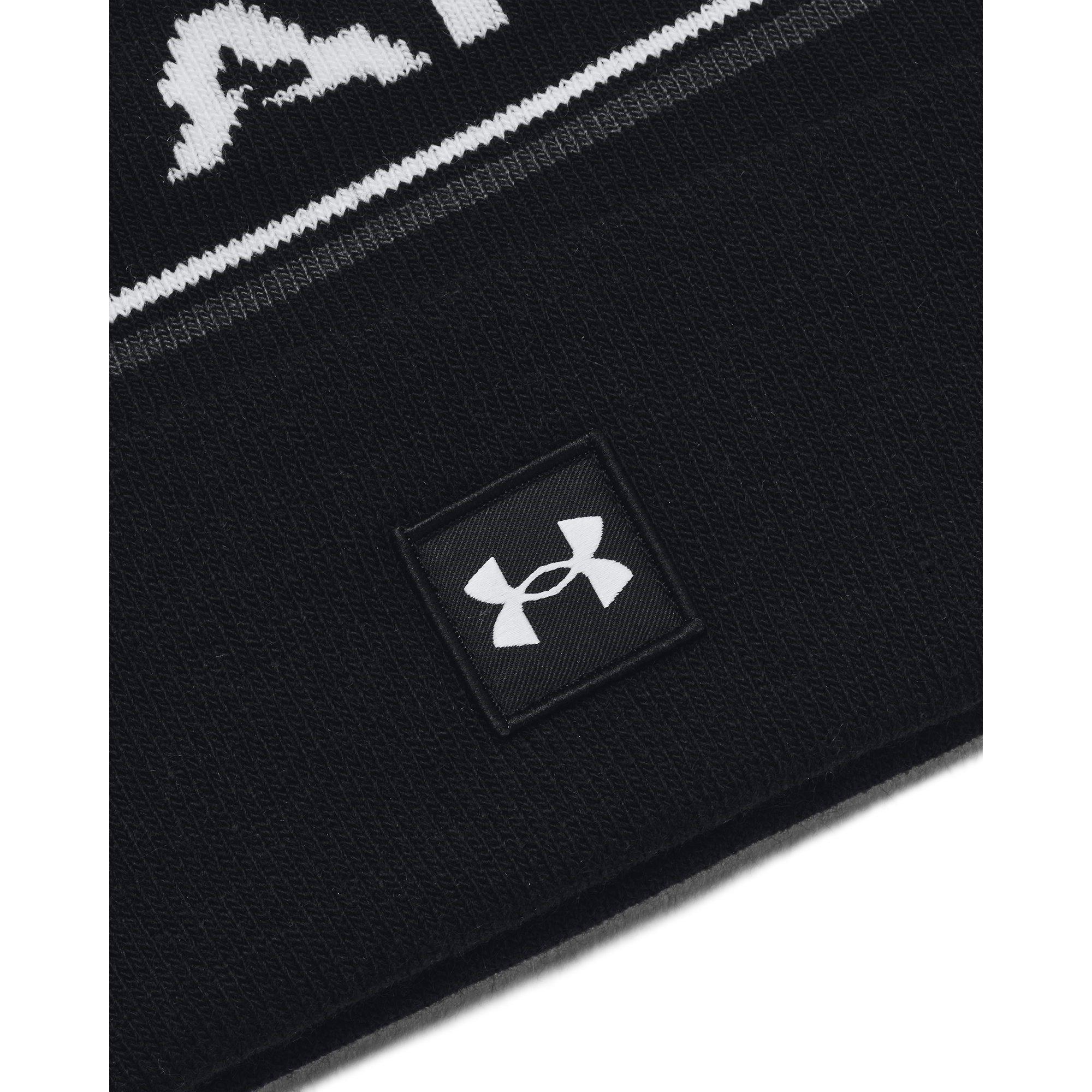Zwart - Under Armour - Adults Halftime Pom Beanie - 3