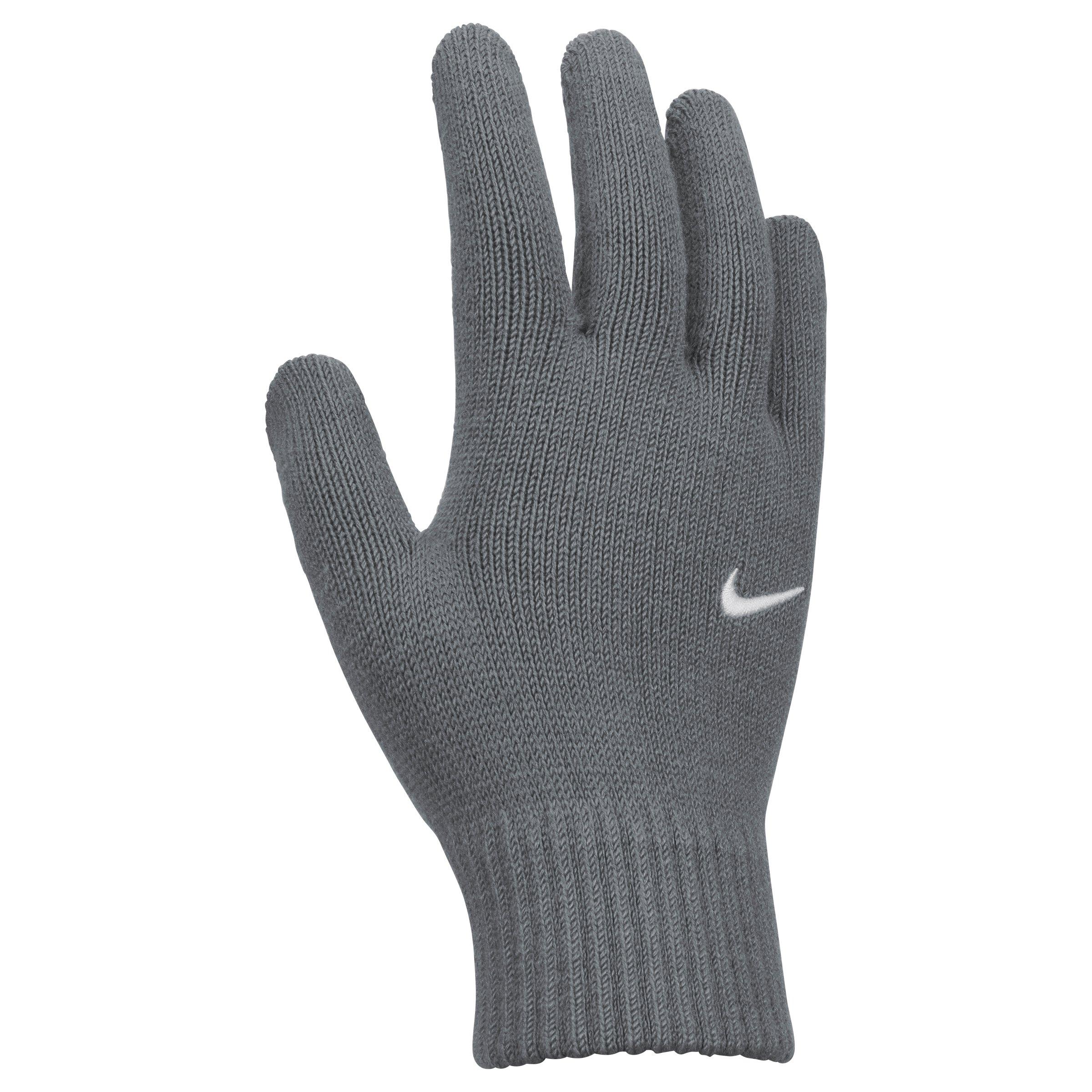 Nike  Kids Youth Swoosh Knit Gloves - Grey/White - S/M