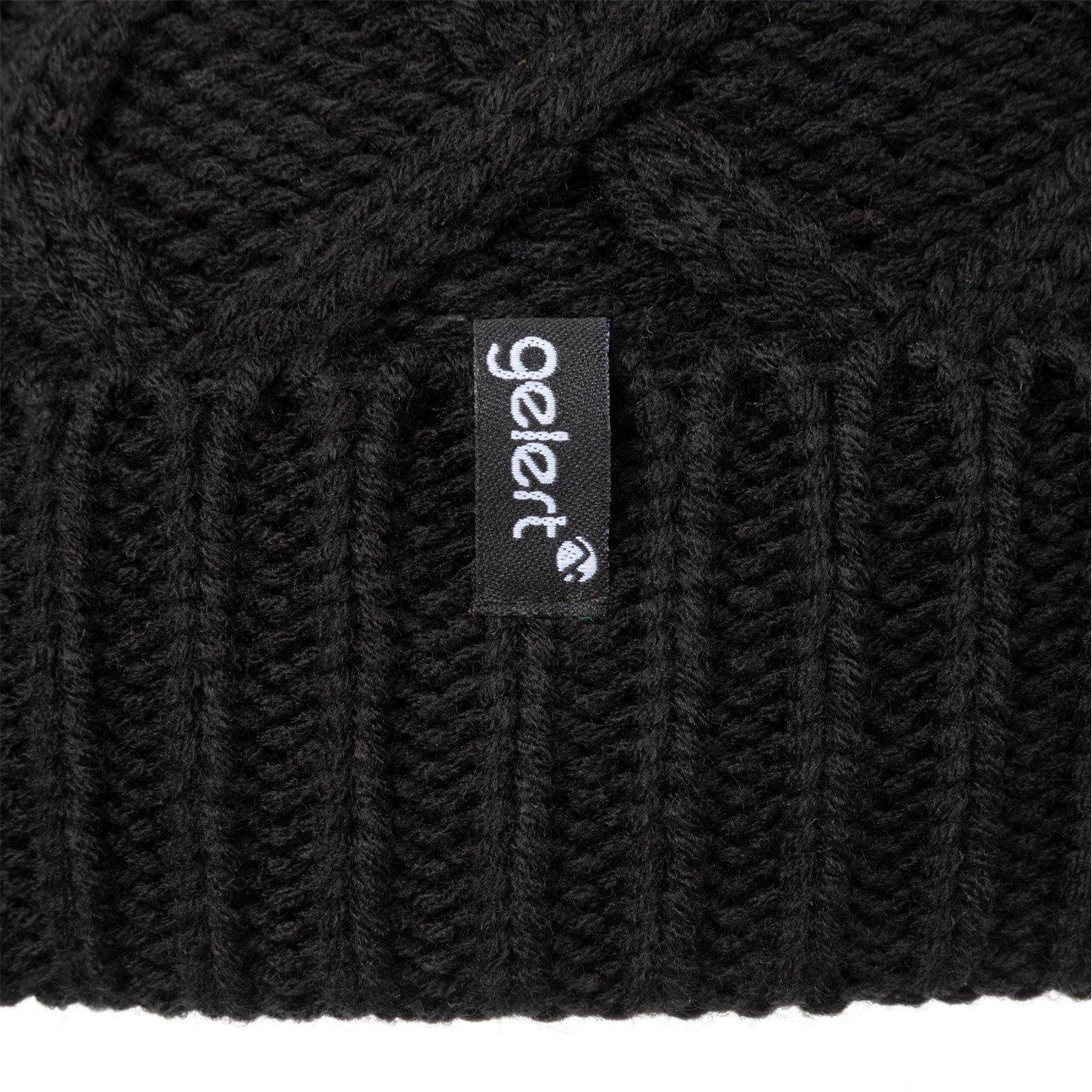 Negro - Gelert - Twist Knitt Pom Beanie Womens - 6