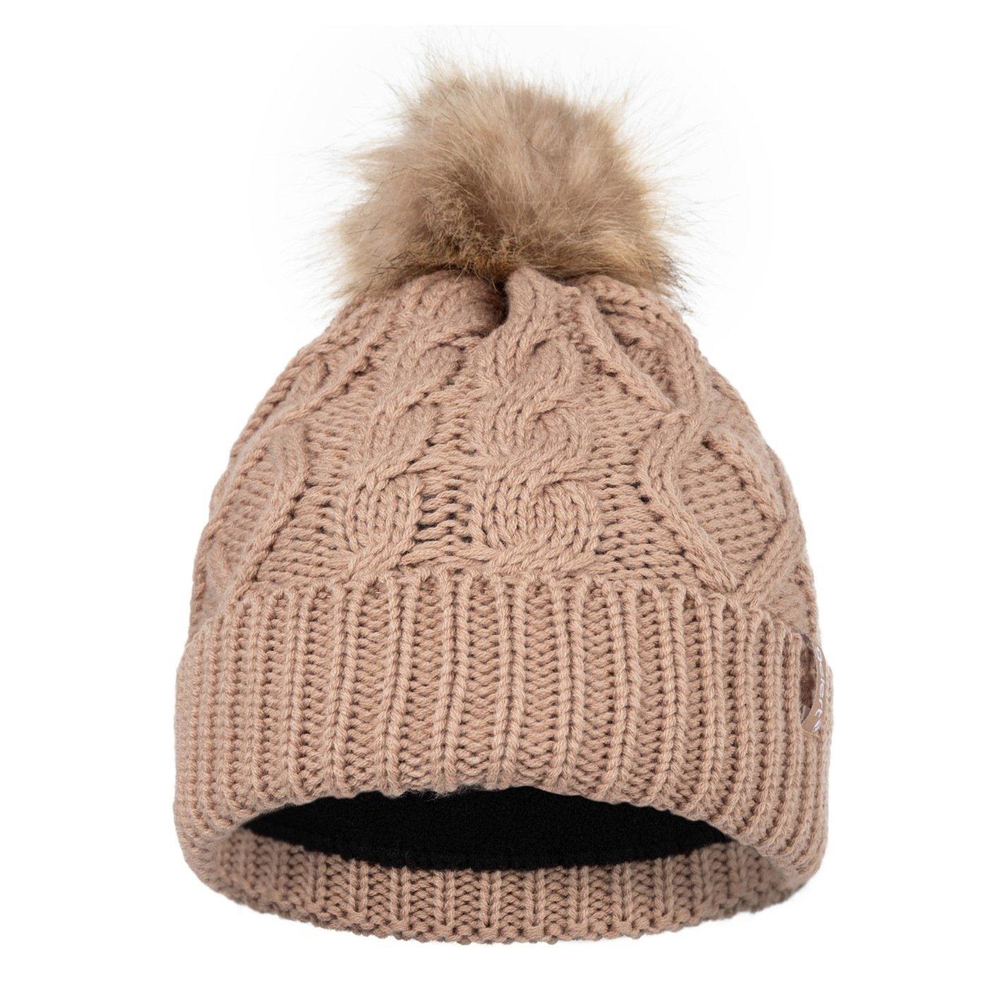 Sand - Gelert - Twist Knitt Pom Beanie Womens - 2