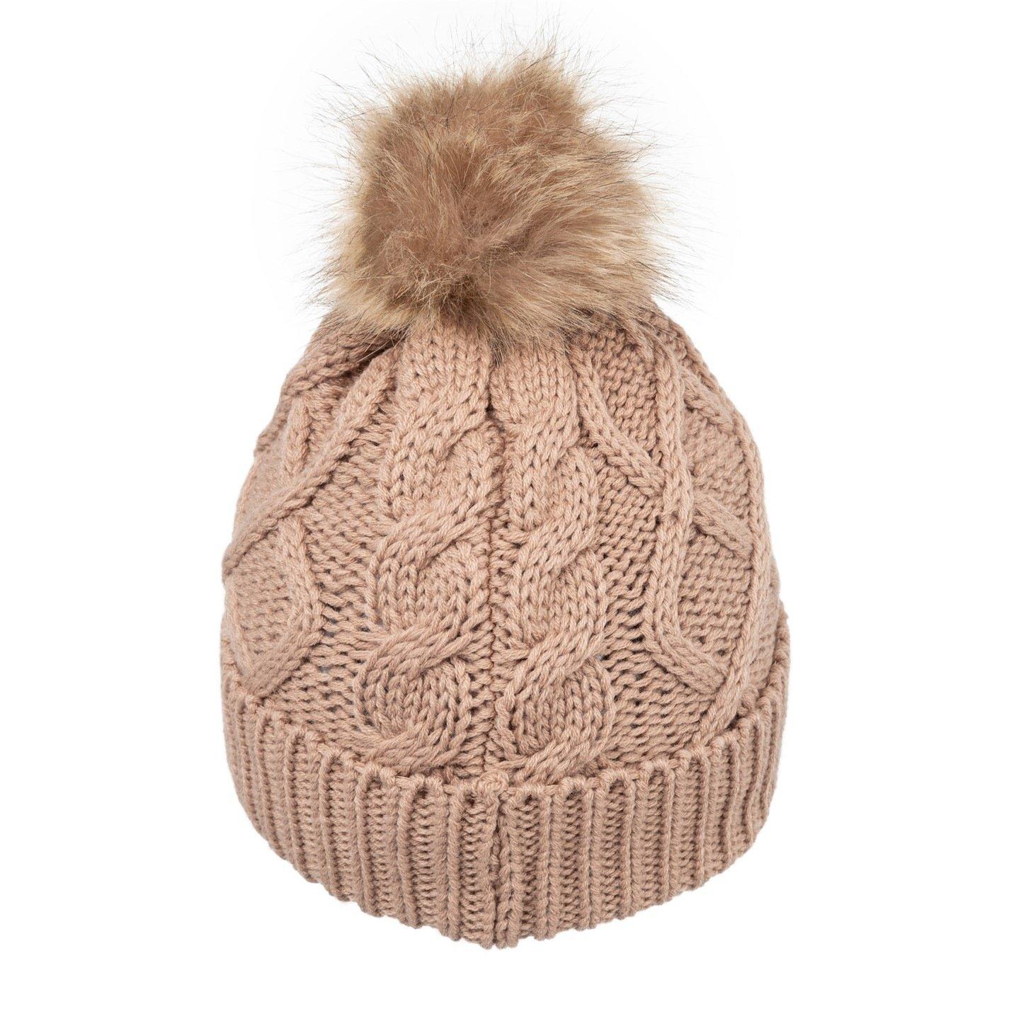 Sand - Gelert - Twist Knitt Pom Beanie Womens - 4