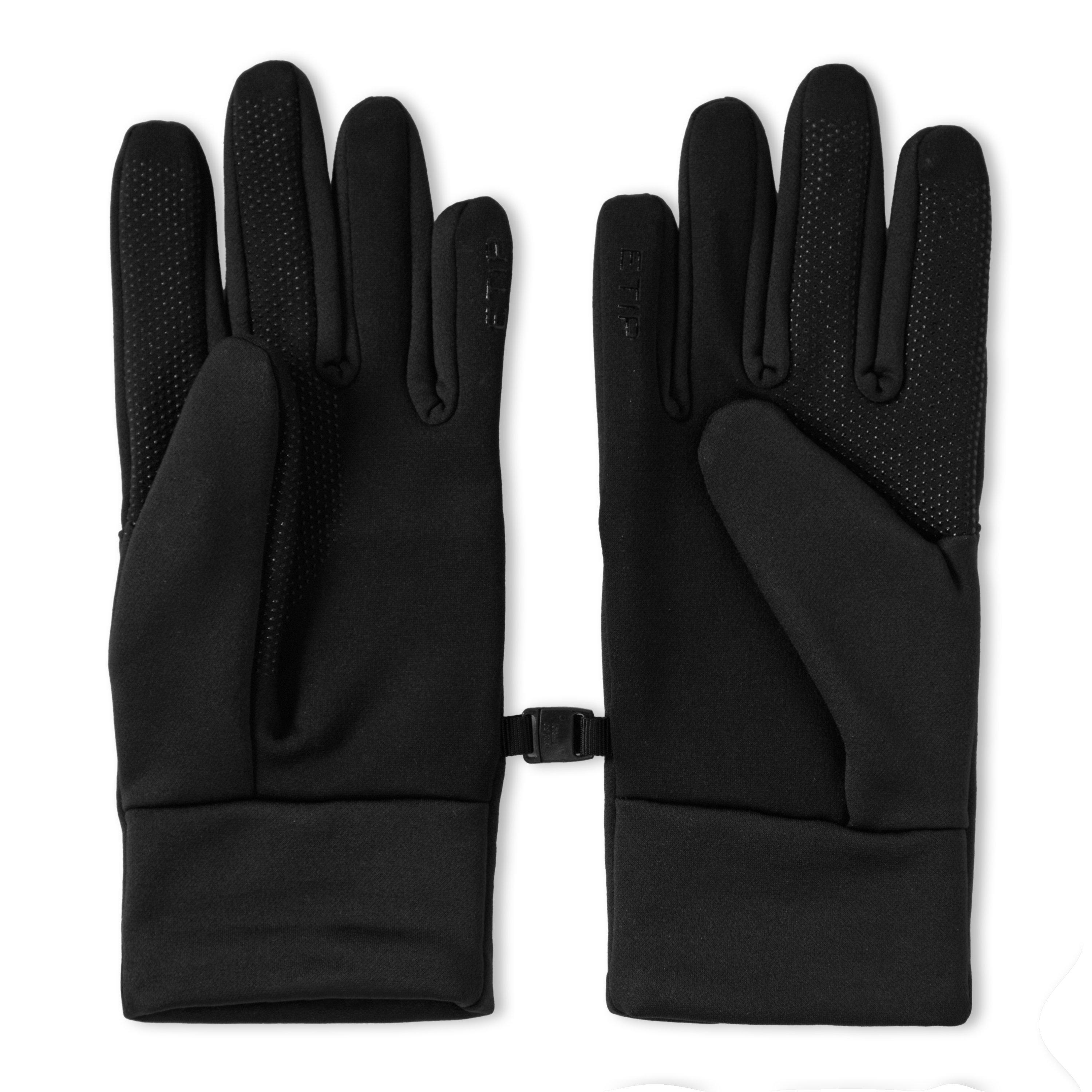 Black/White - The North Face - Men's Touchscreen Fleece Gloves - 2