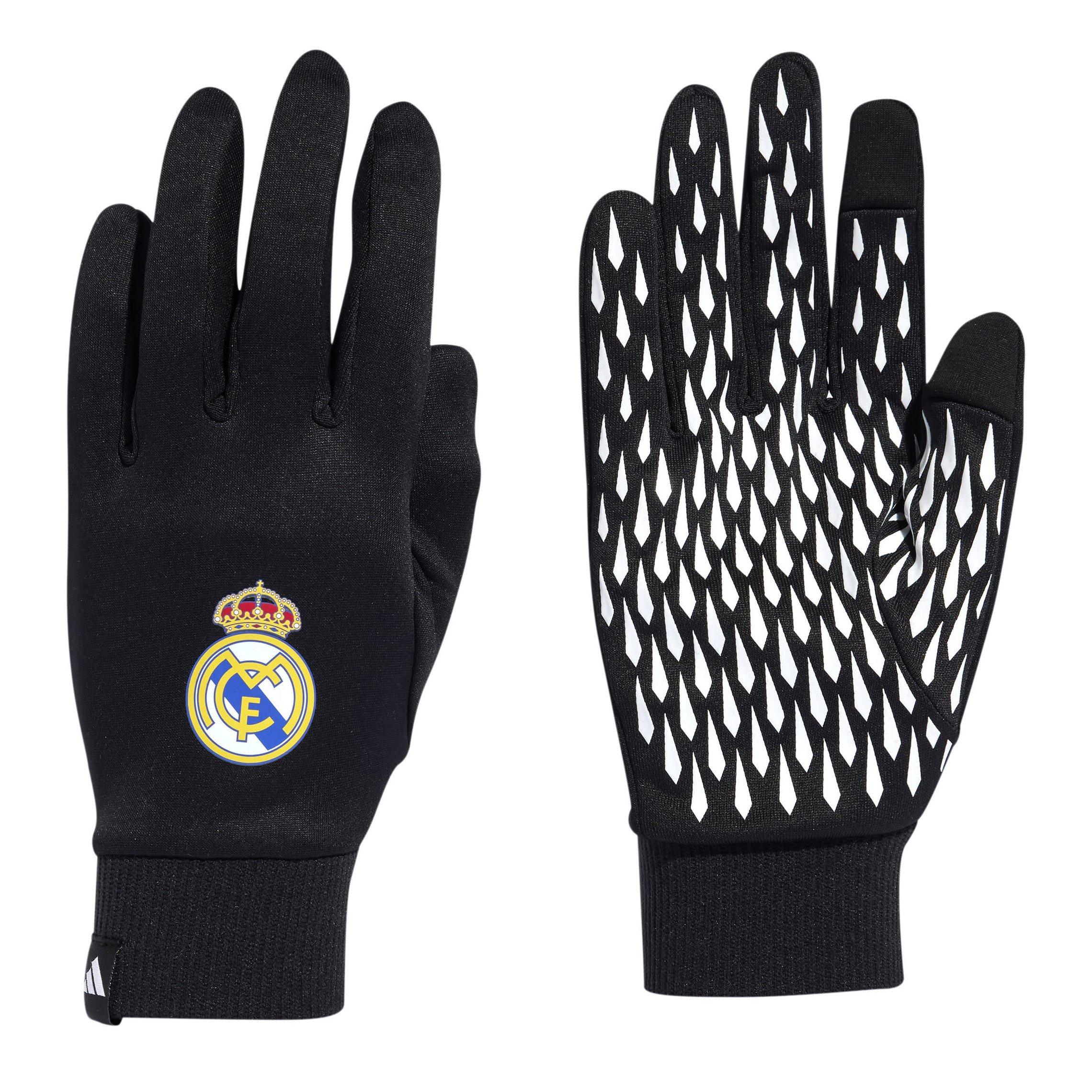 Black/White - adidas - Real Madrid Fieldplayer Gloves Adults - 1