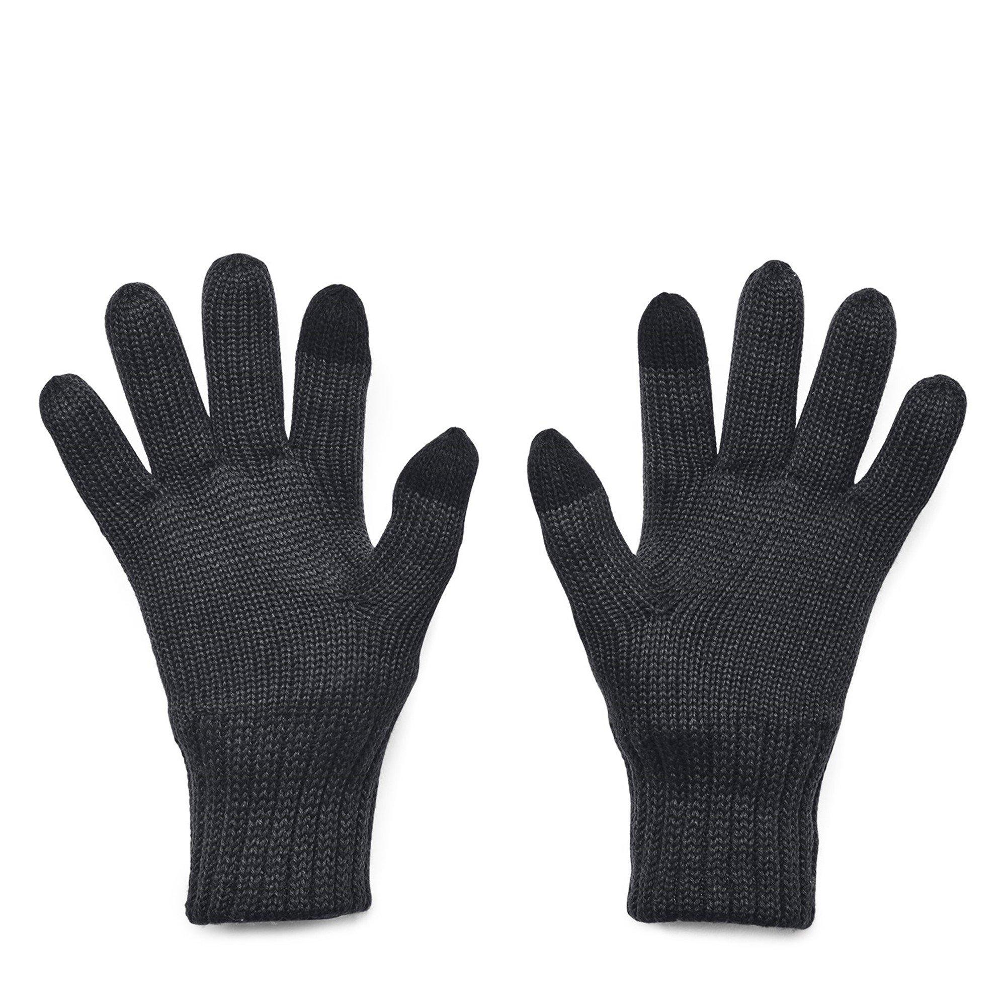 Zwart - Under Armour - Halftime Wool Knitted Gloves - 2