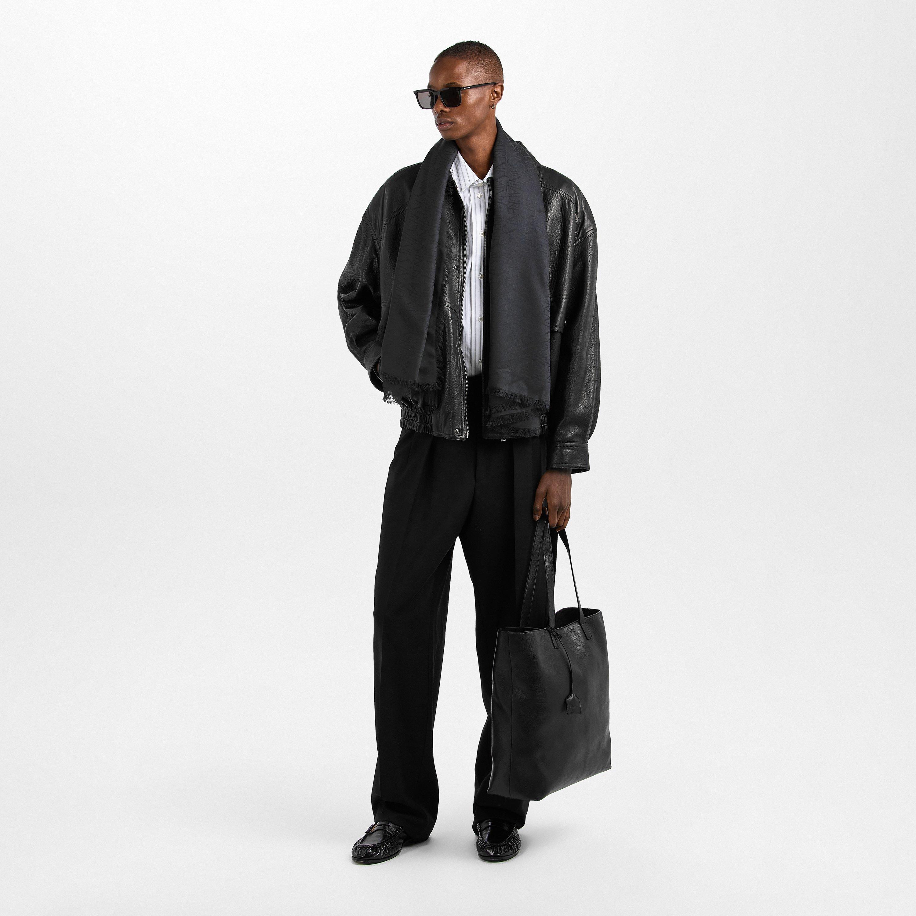 Black - Saint Laurent - Grand Carre Scarf - 5