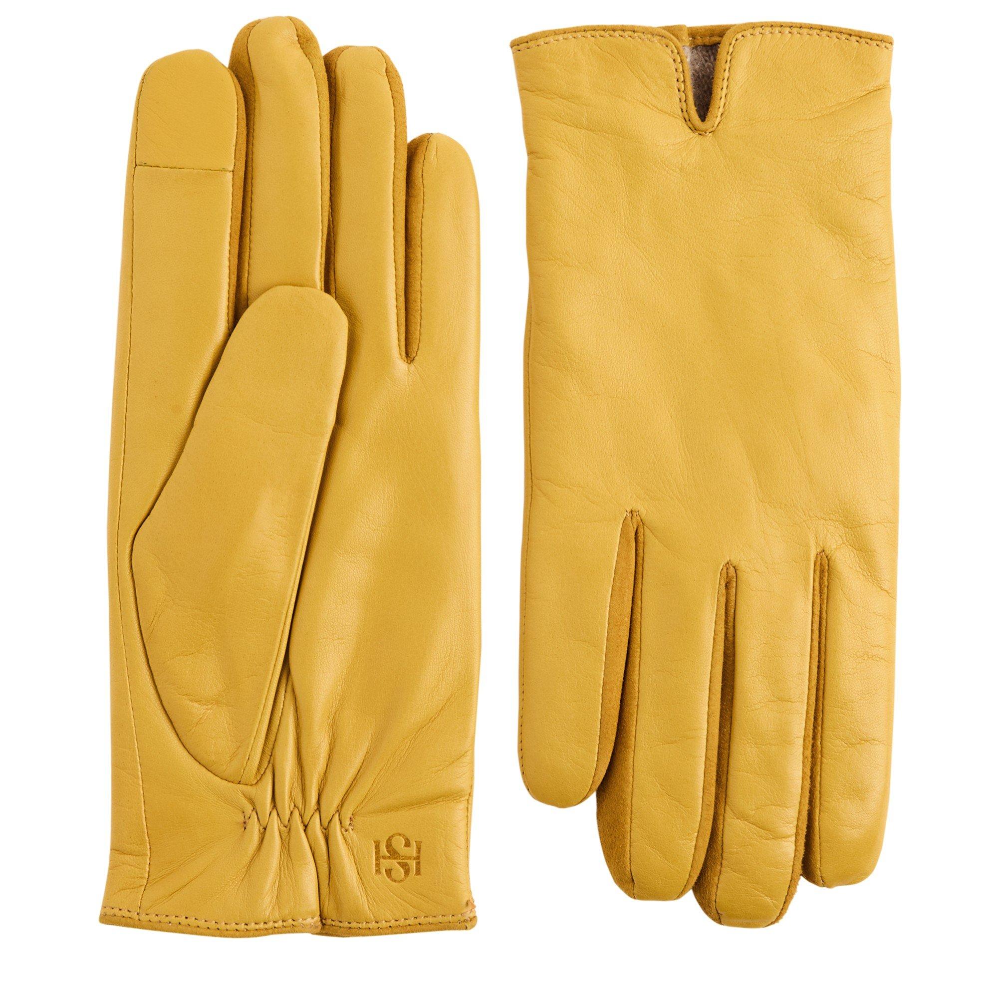 YELLOW - Handsome Stockholm - HS ESSENTIALS LEATHER*GOLVES
